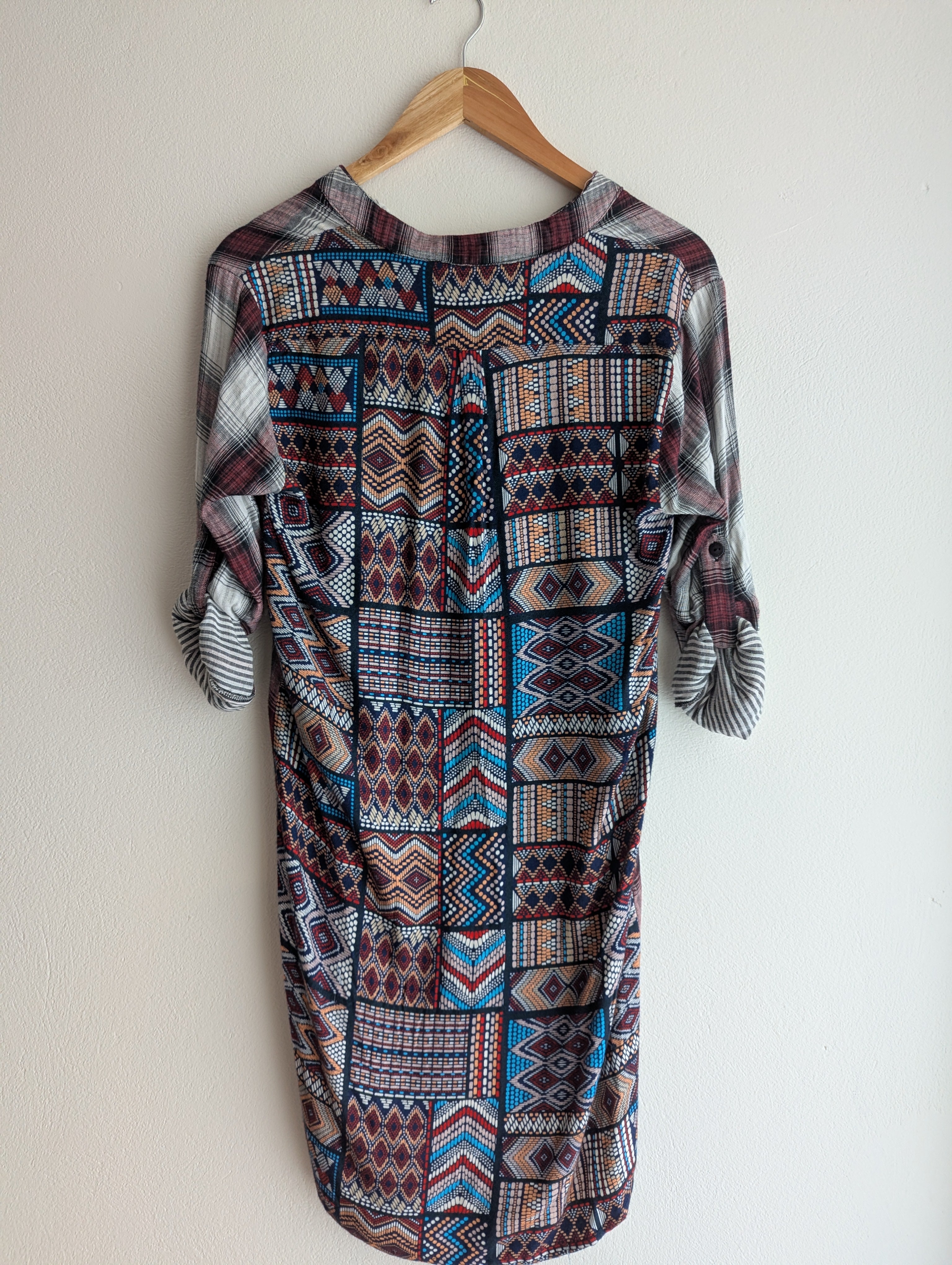 Tolani Two-Tone Pattern Dress