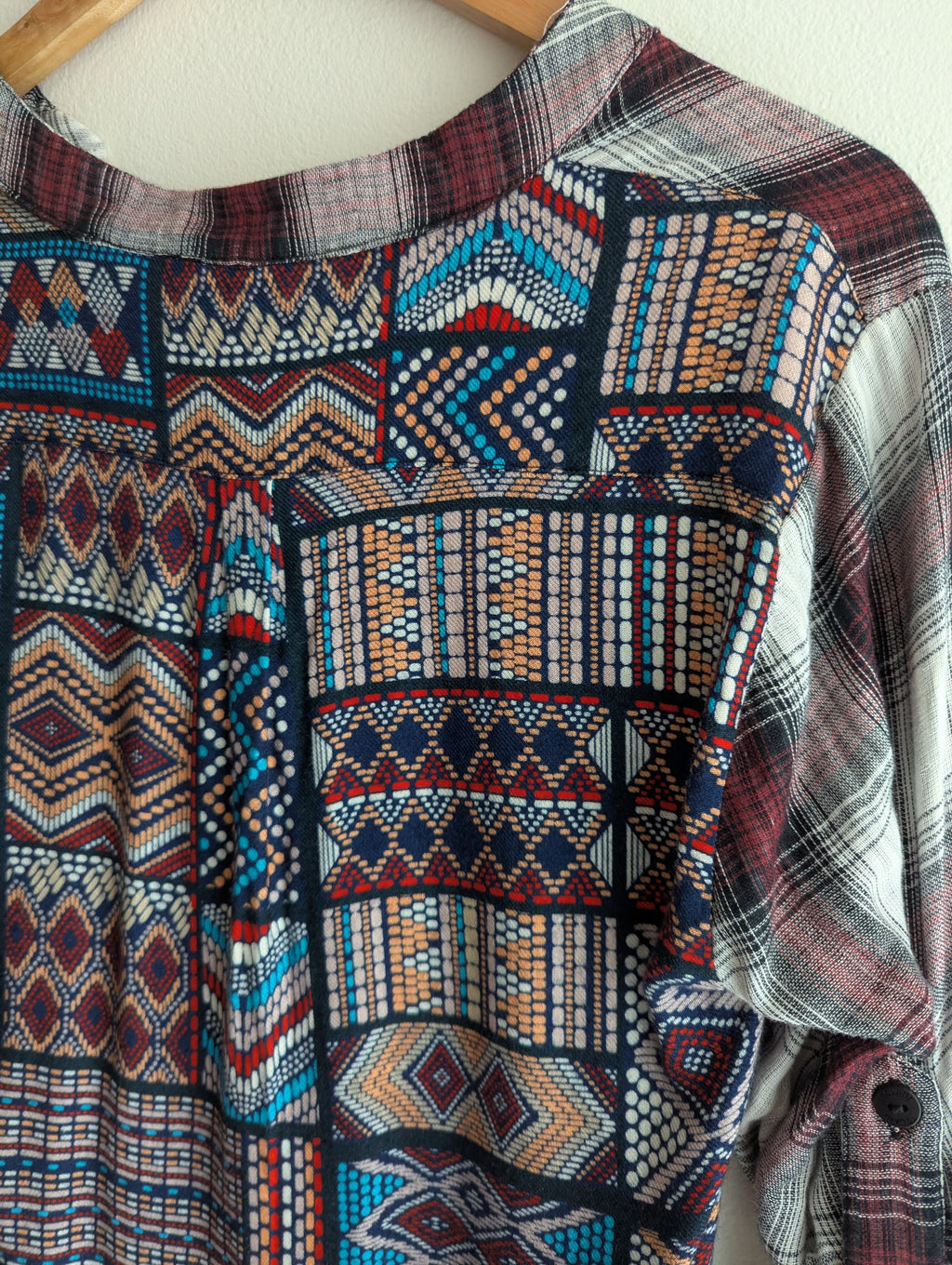 Tolani Two-Tone Pattern Dress