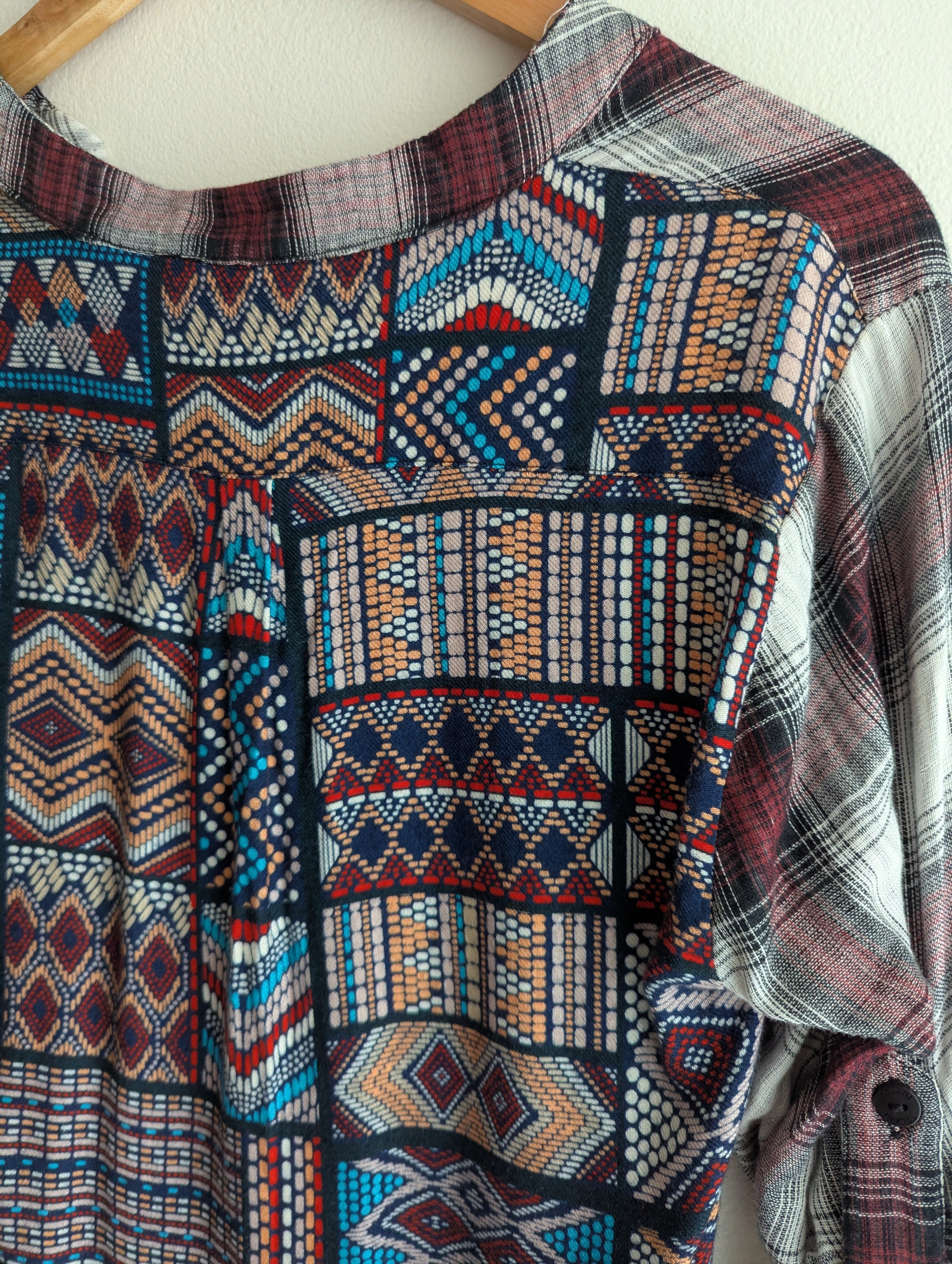 Tolani Two-Tone Pattern Dress