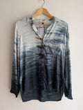 Bella Dahl Tie-Dye Indigo Button-Down Shirt