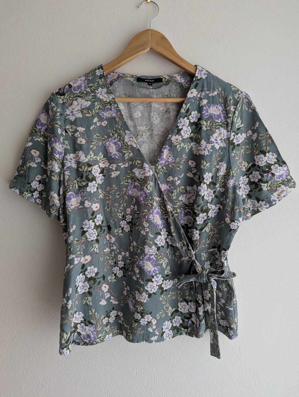 Piper Floral Wrap Shirt