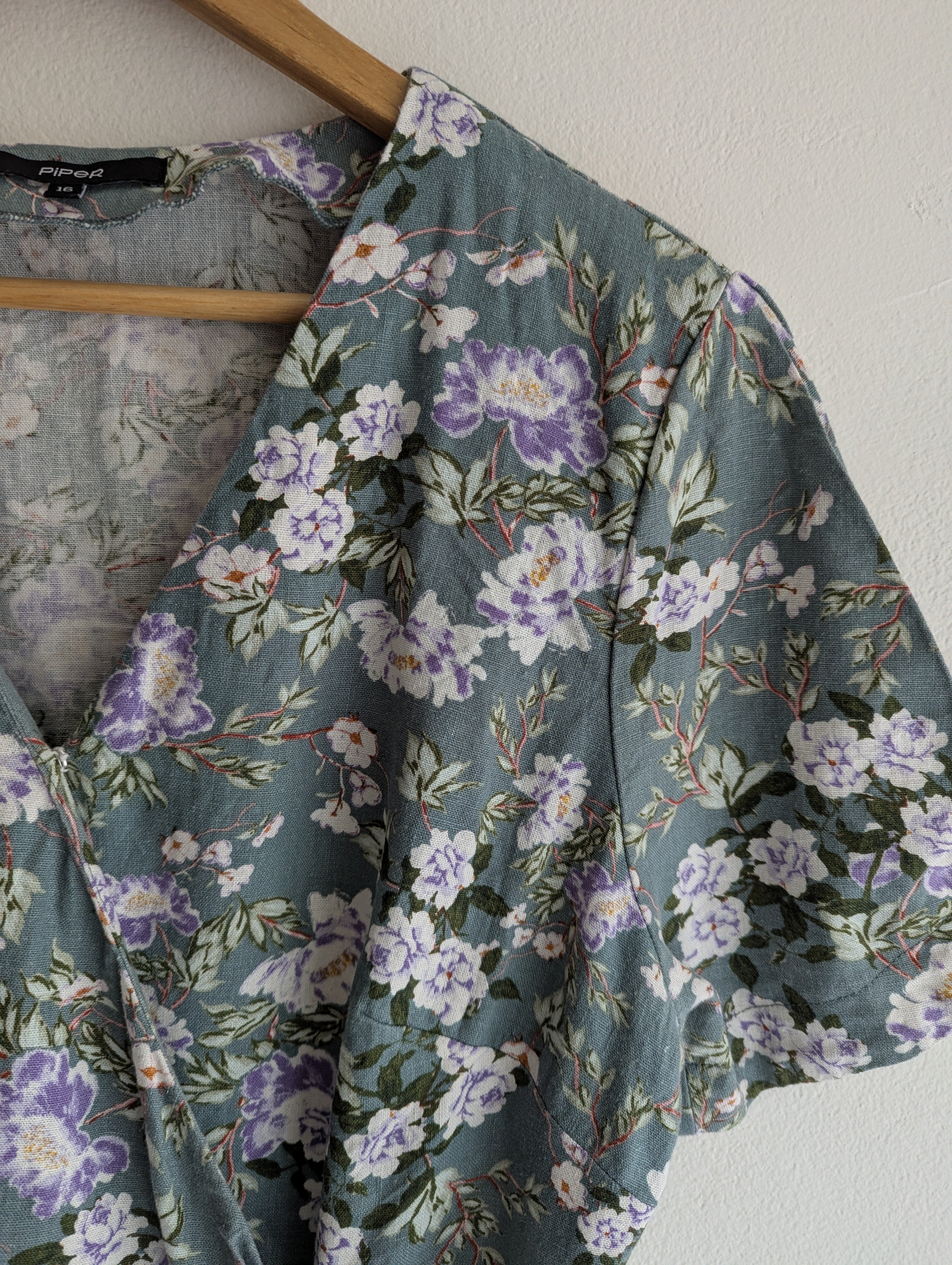Piper Floral Wrap Shirt