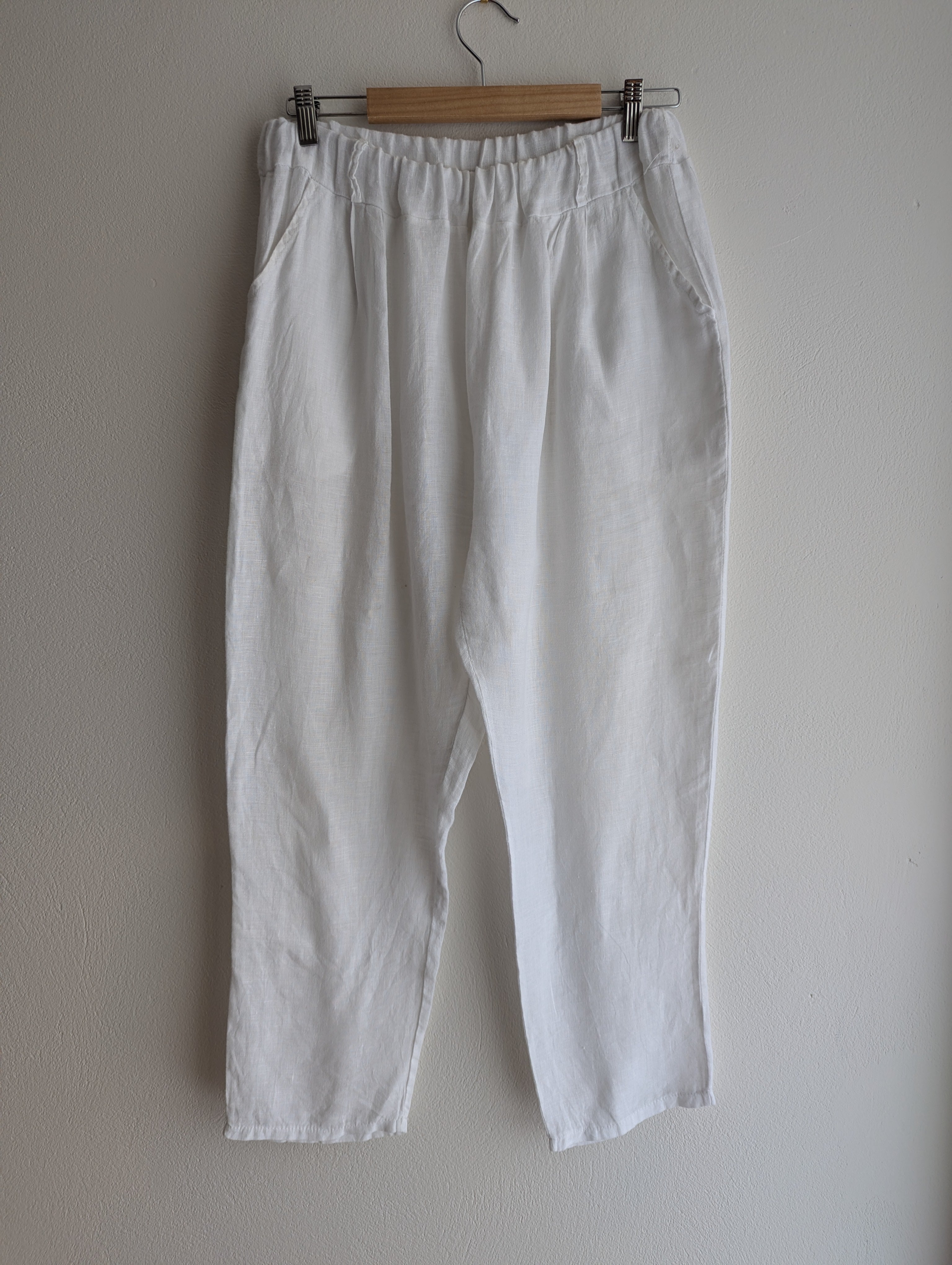 Live Less Toxic Made in Italy Linen Pull-on Trouser