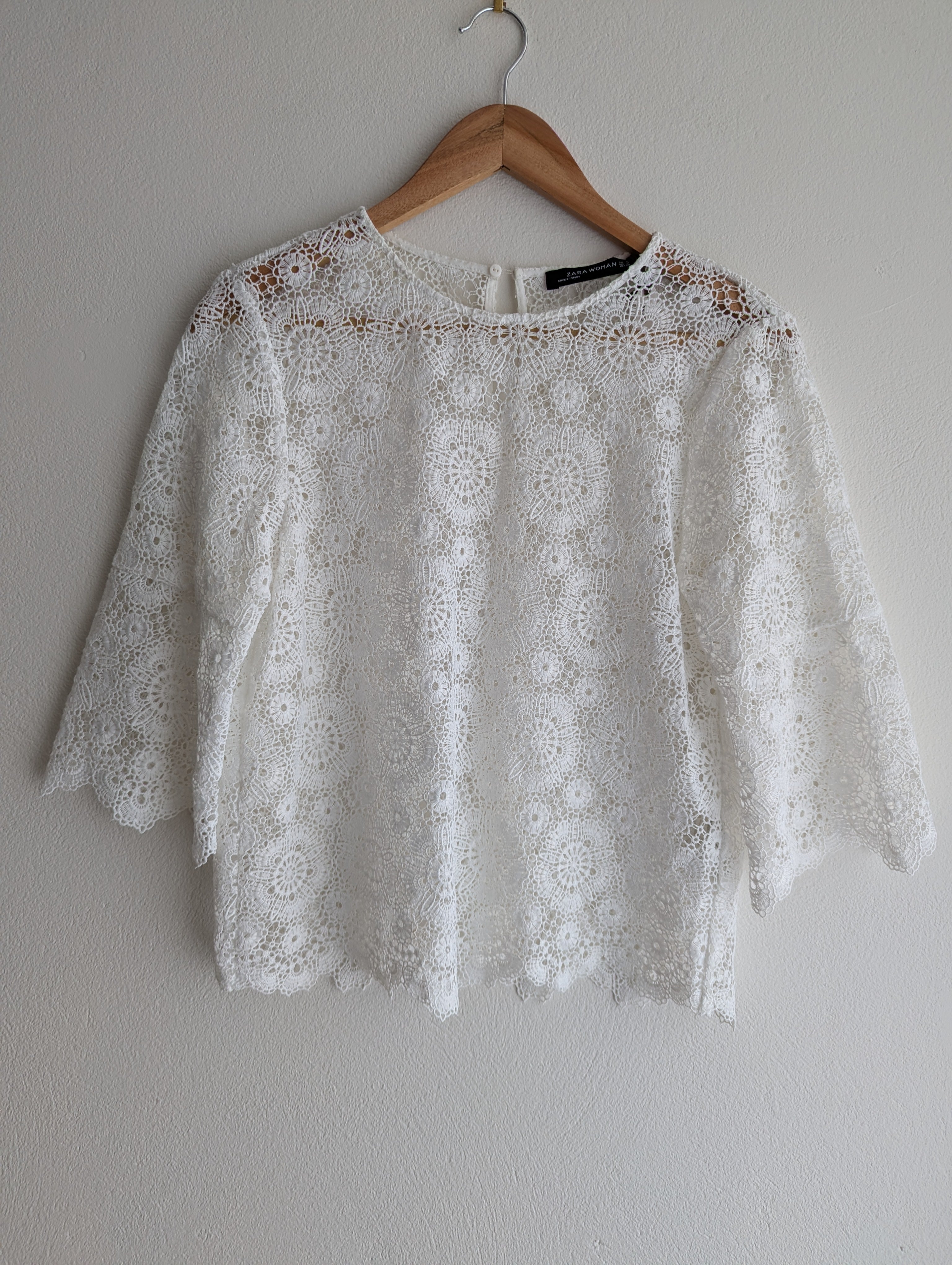Zara Crotchet Lace Blouse