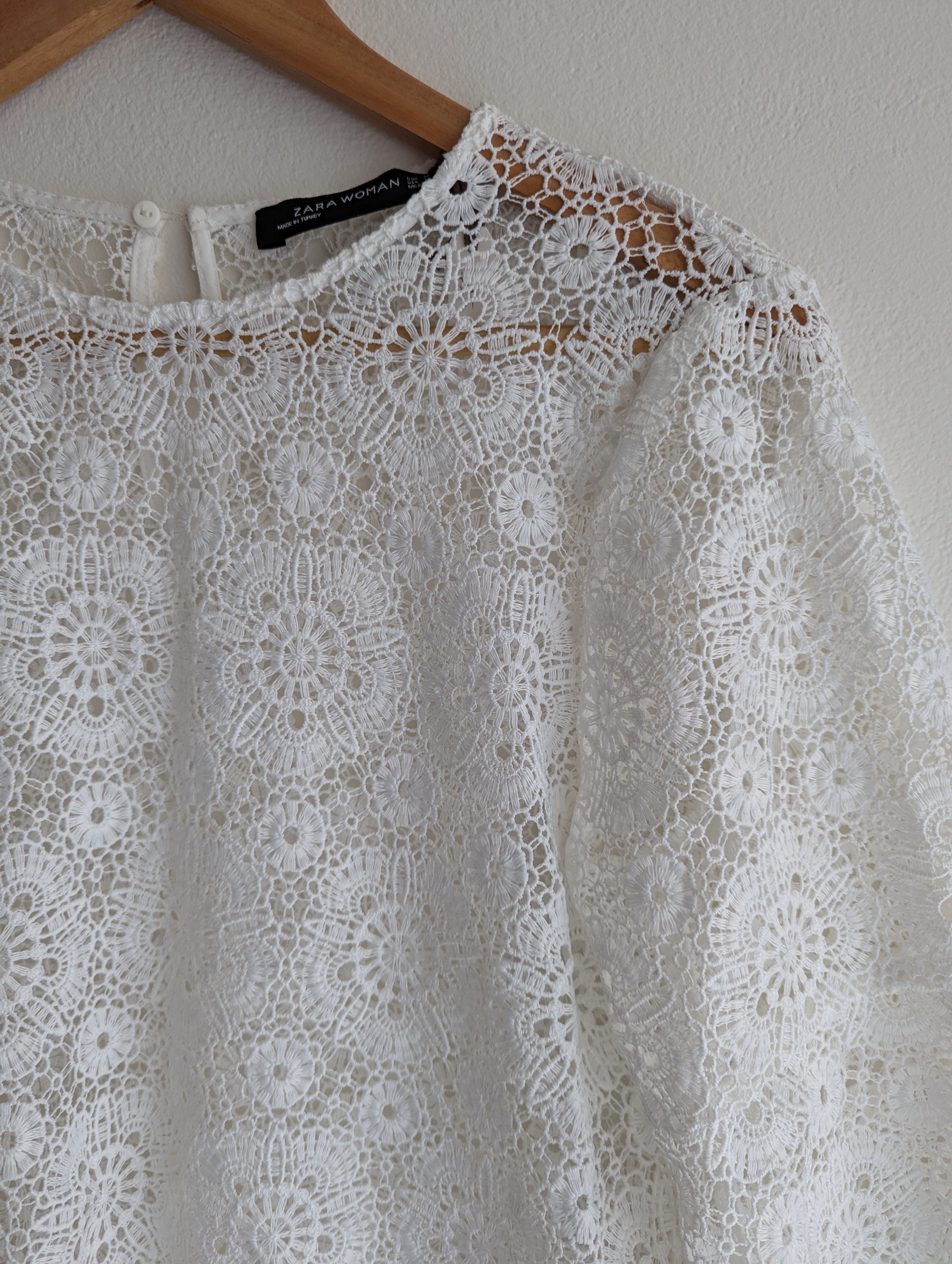 Zara Crotchet Lace Blouse