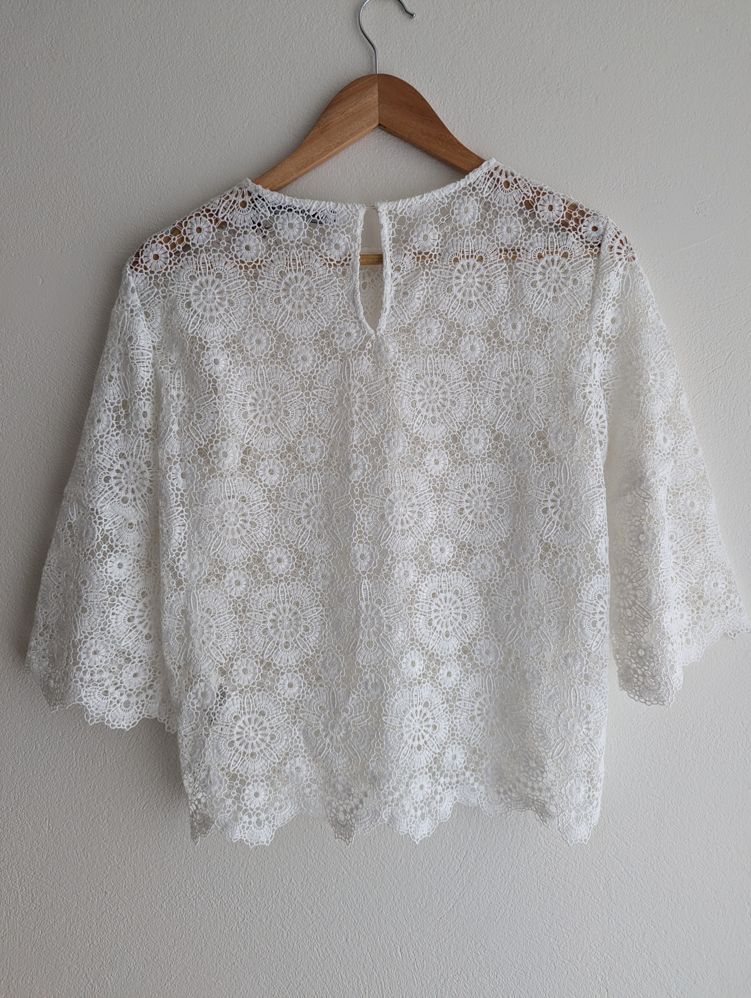 Zara Crotchet Lace Blouse