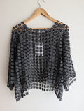 Imagine Fashion Italy Sheer Metallic Top