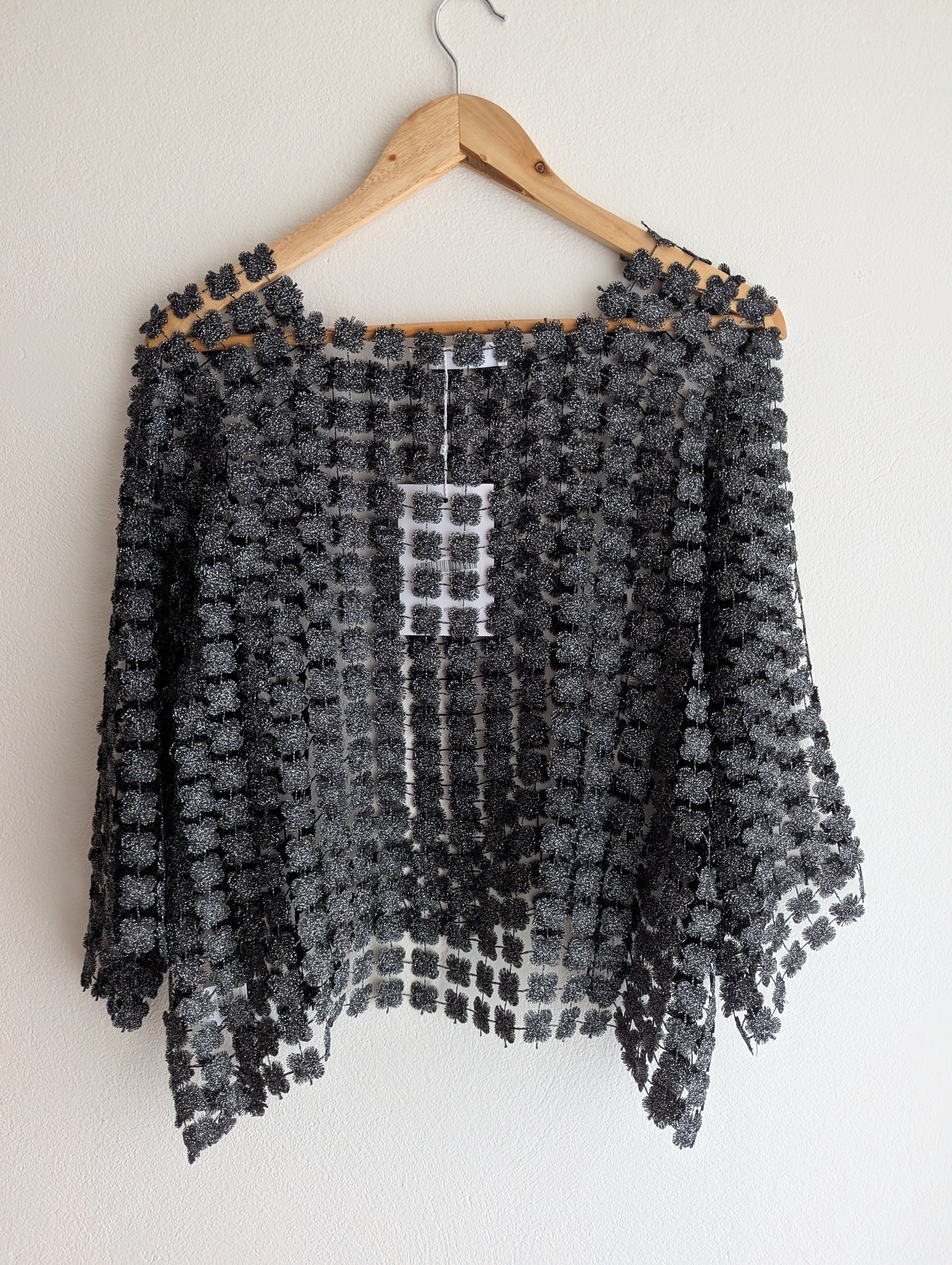 Imagine Fashion Italy Sheer Metallic Top
