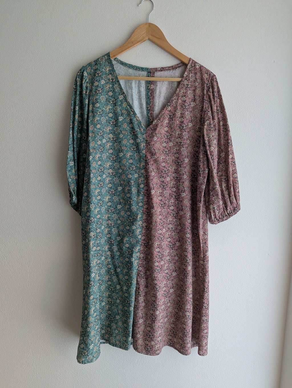 Two-Tone Shift Dress