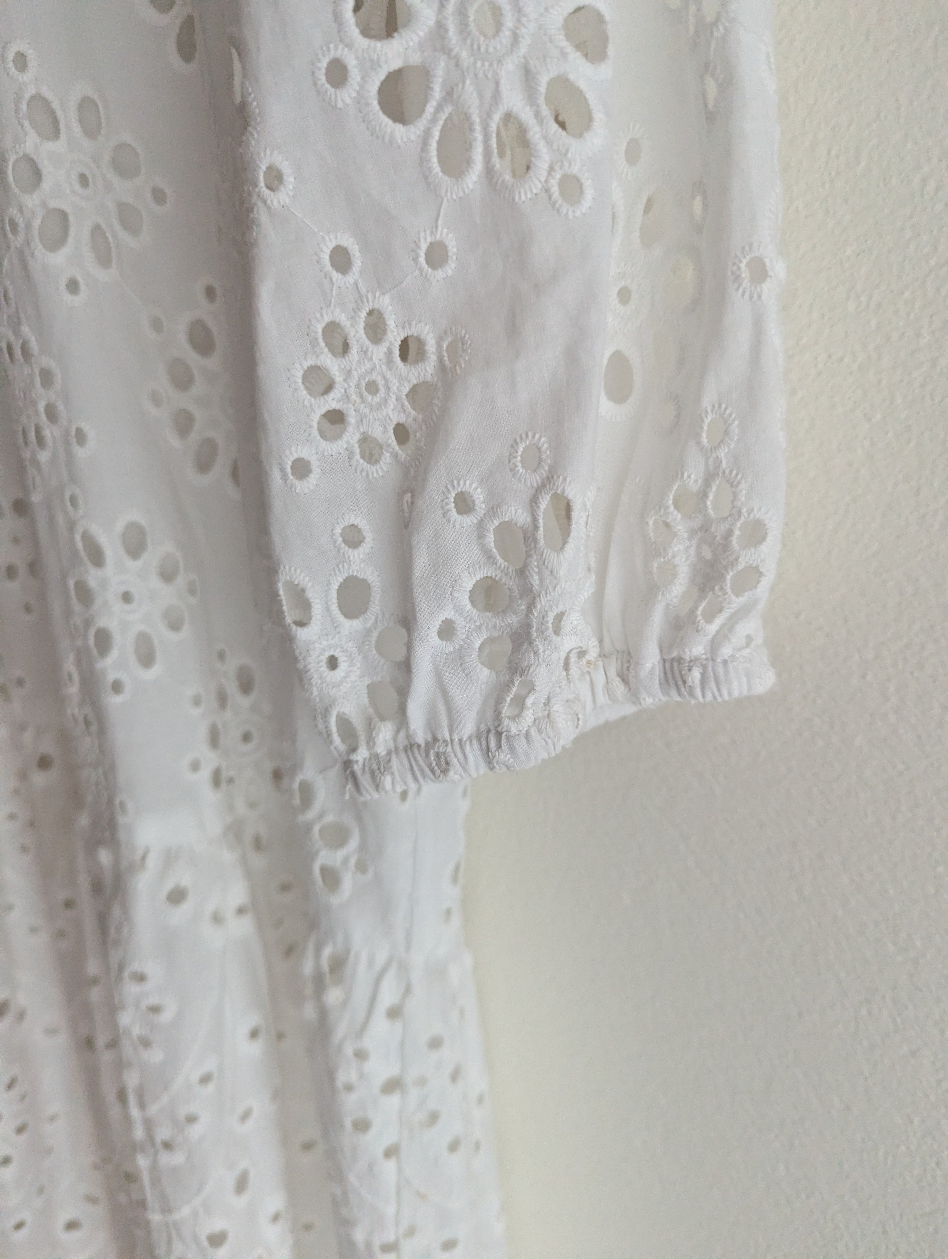 Decjuba Broderie Anglaise Long Sleeve Dress