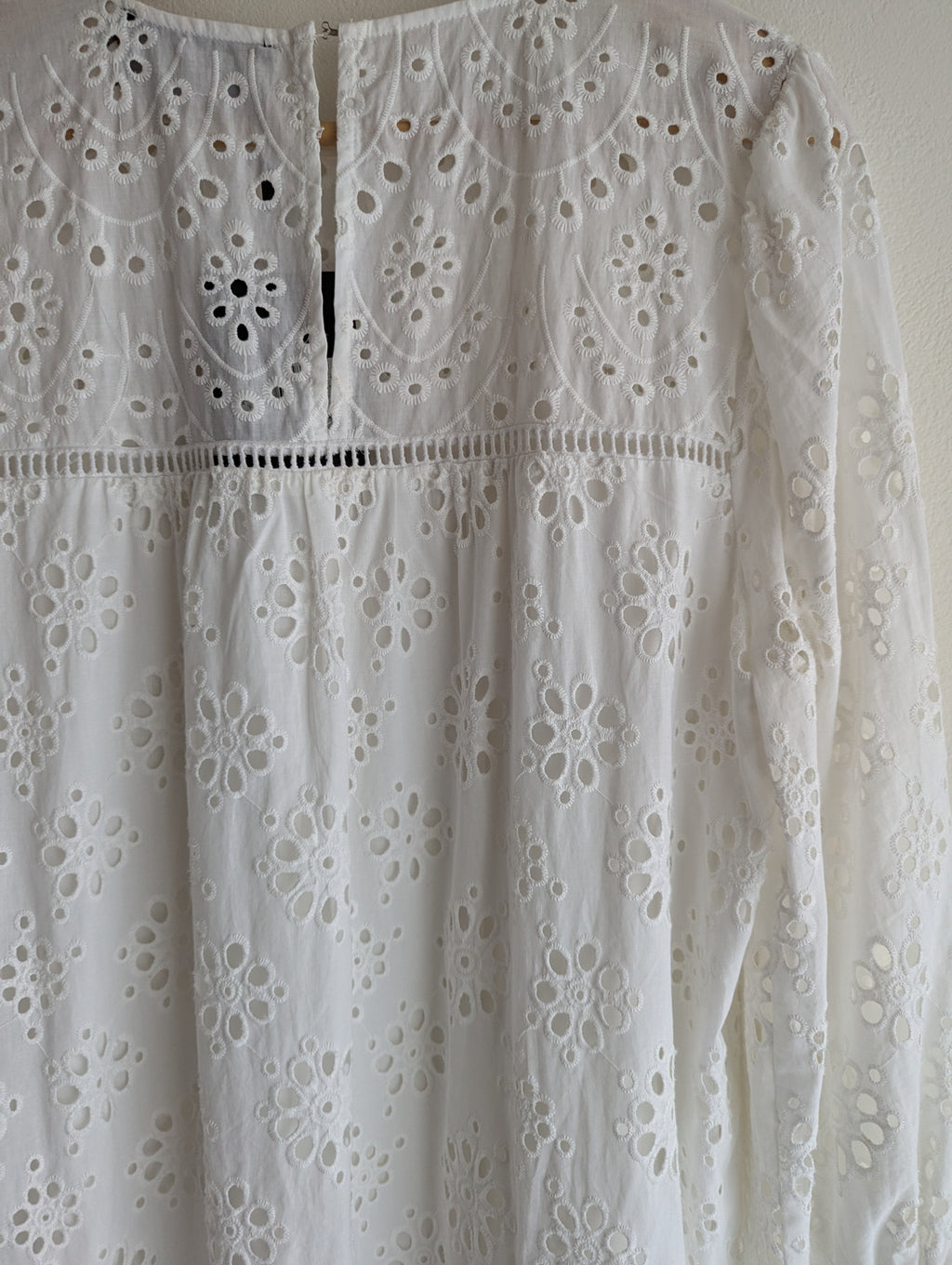 Decjuba Broderie Anglaise Long Sleeve Dress