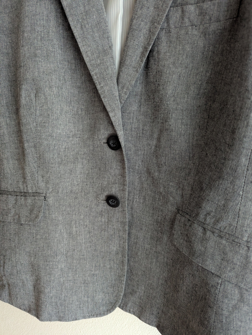 Sportscraft Cotton & Ramie Grey Blazer