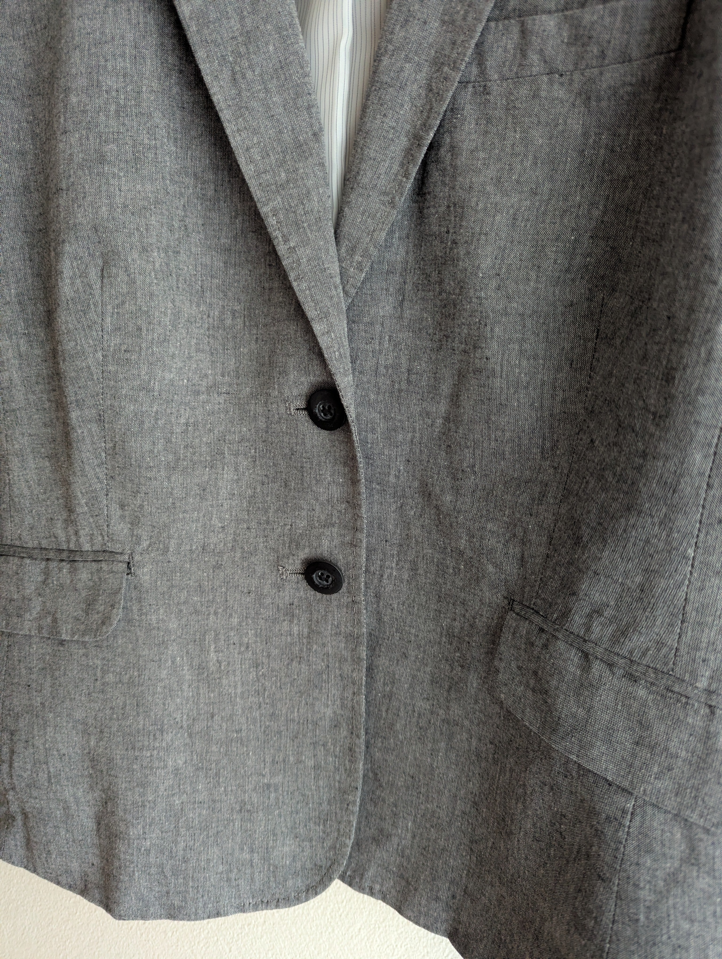 Sportscraft Cotton & Ramie Grey Blazer