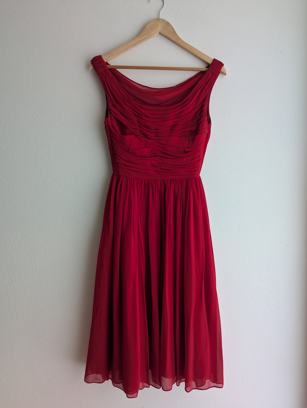 Moulinette Soeurs French Silk Red Tea Dress