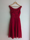 Moulinette Soeurs French Silk Red Tea Dress
