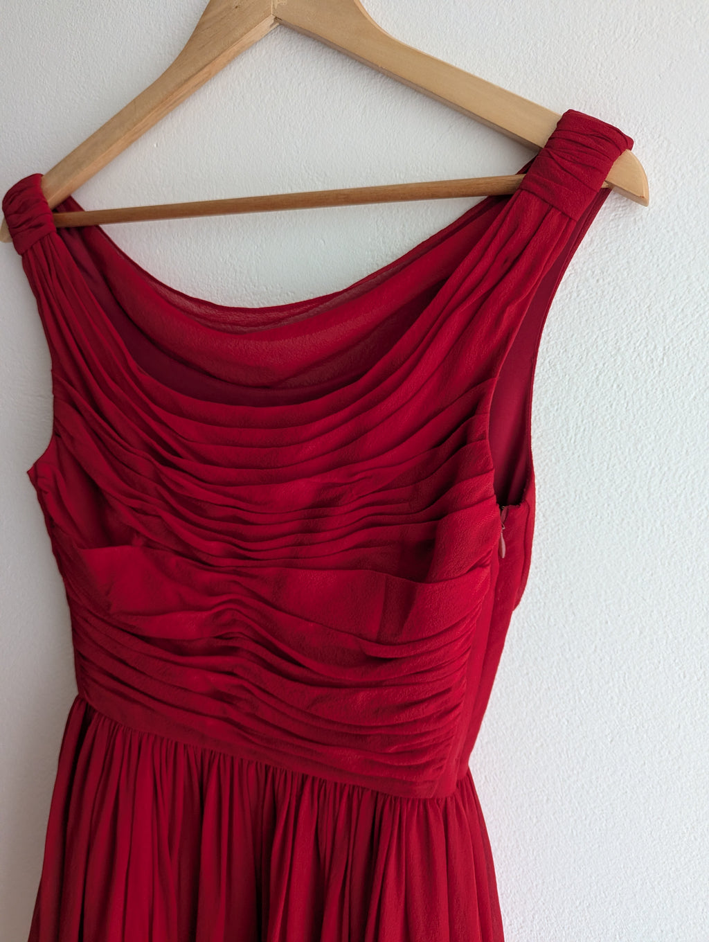 Moulinette Soeurs French Silk Red Tea Dress