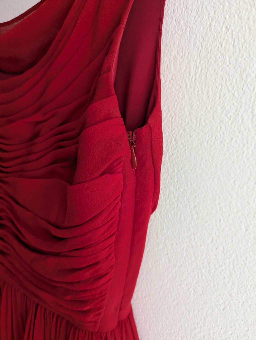 Moulinette Soeurs French Silk Red Tea Dress
