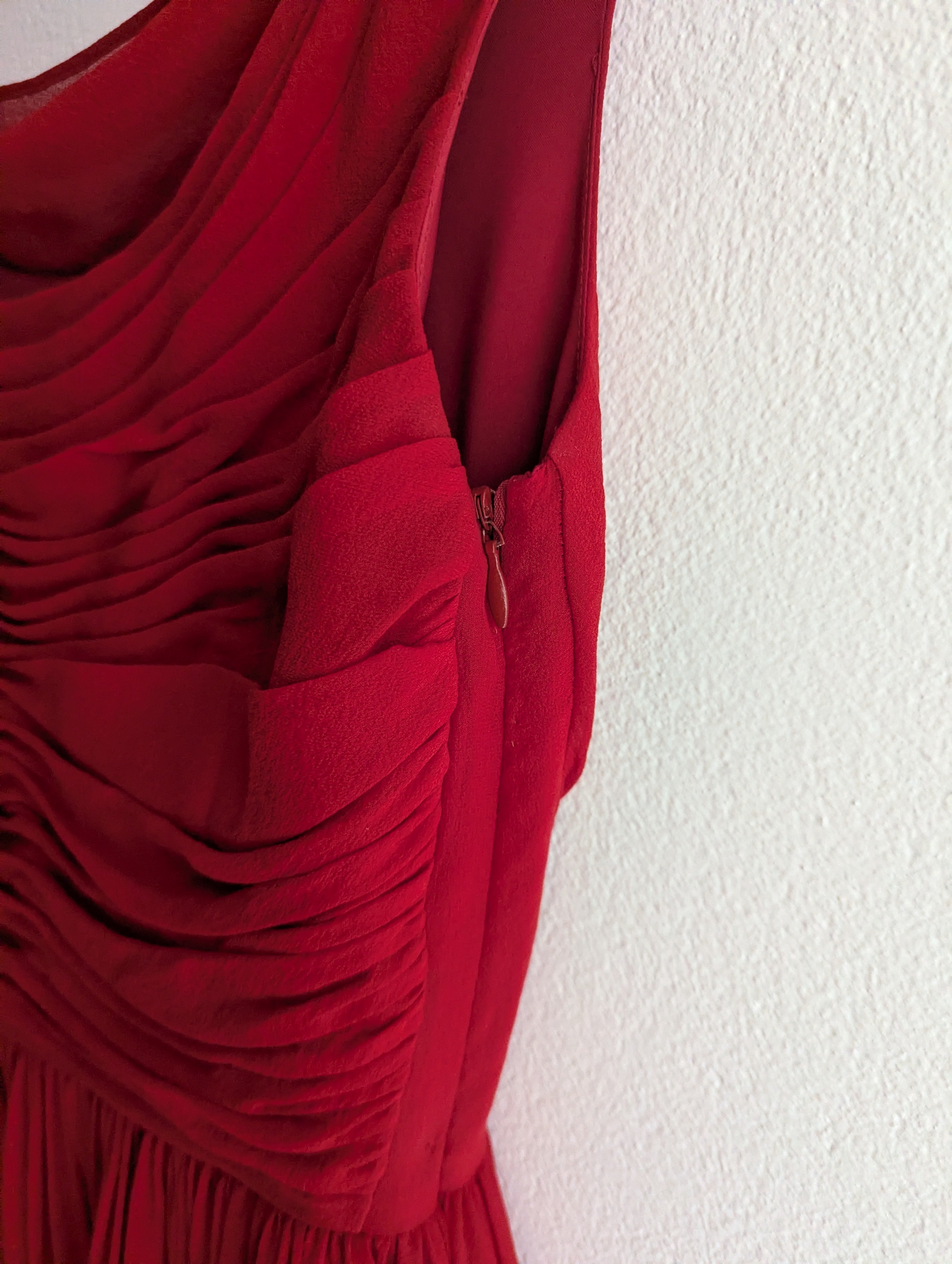Moulinette Soeurs French Silk Red Tea Dress