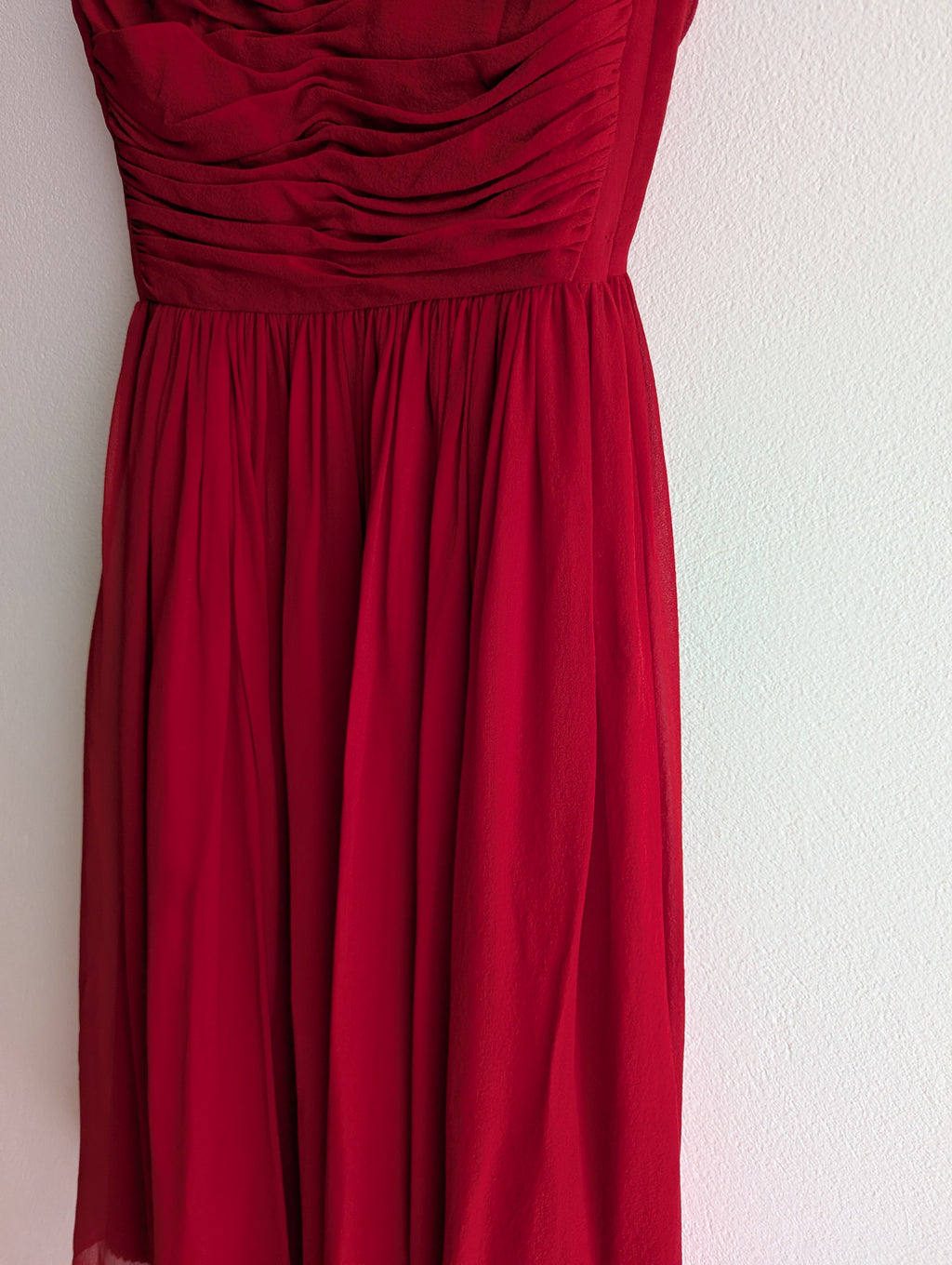 Moulinette Soeurs French Silk Red Tea Dress