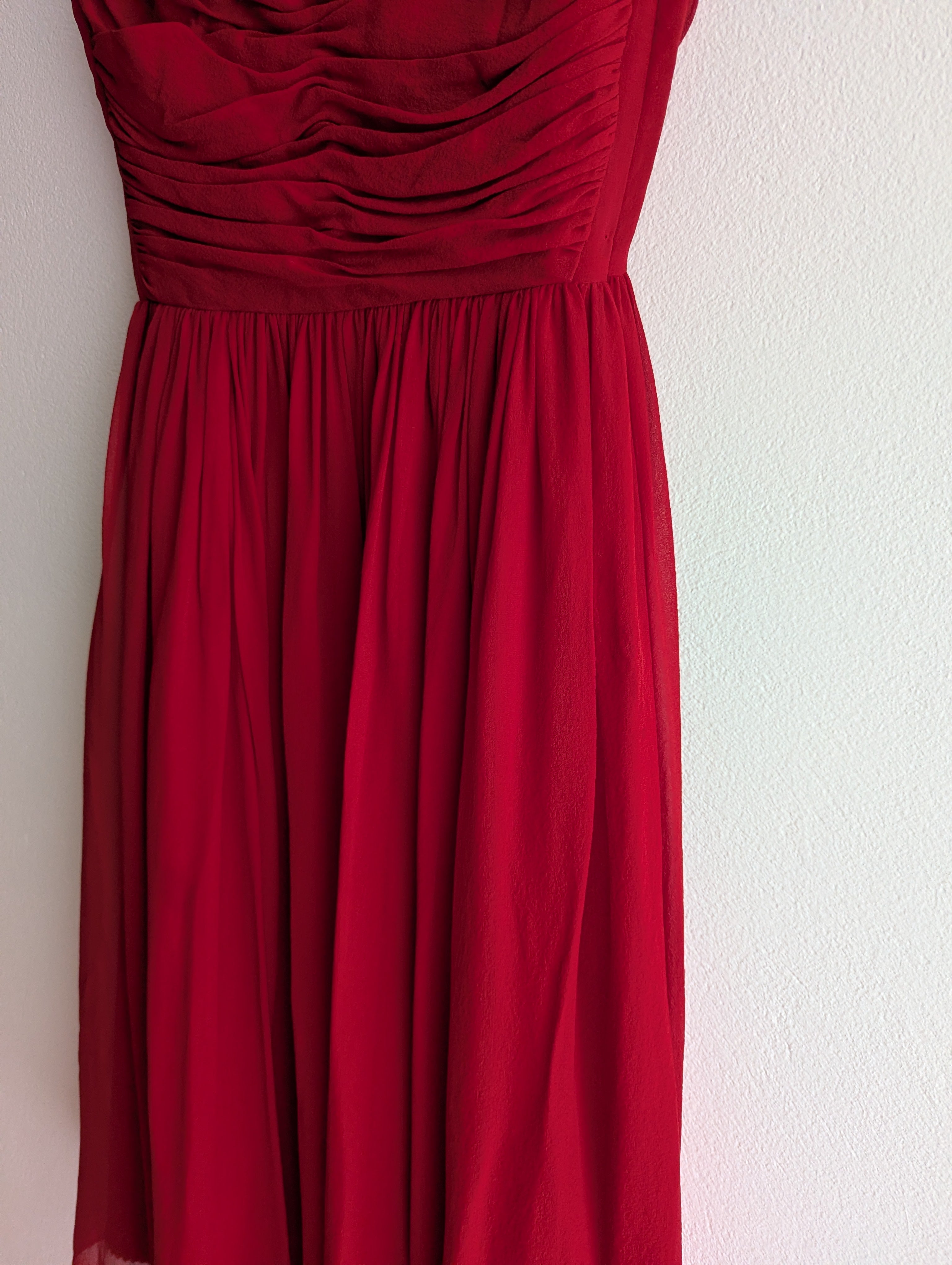 Moulinette Soeurs French Silk Red Tea Dress