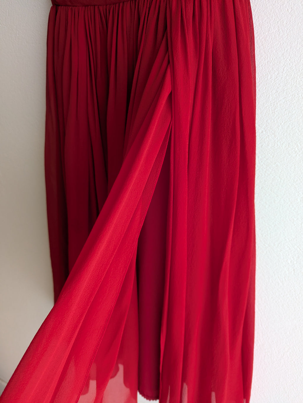 Moulinette Soeurs French Silk Red Tea Dress