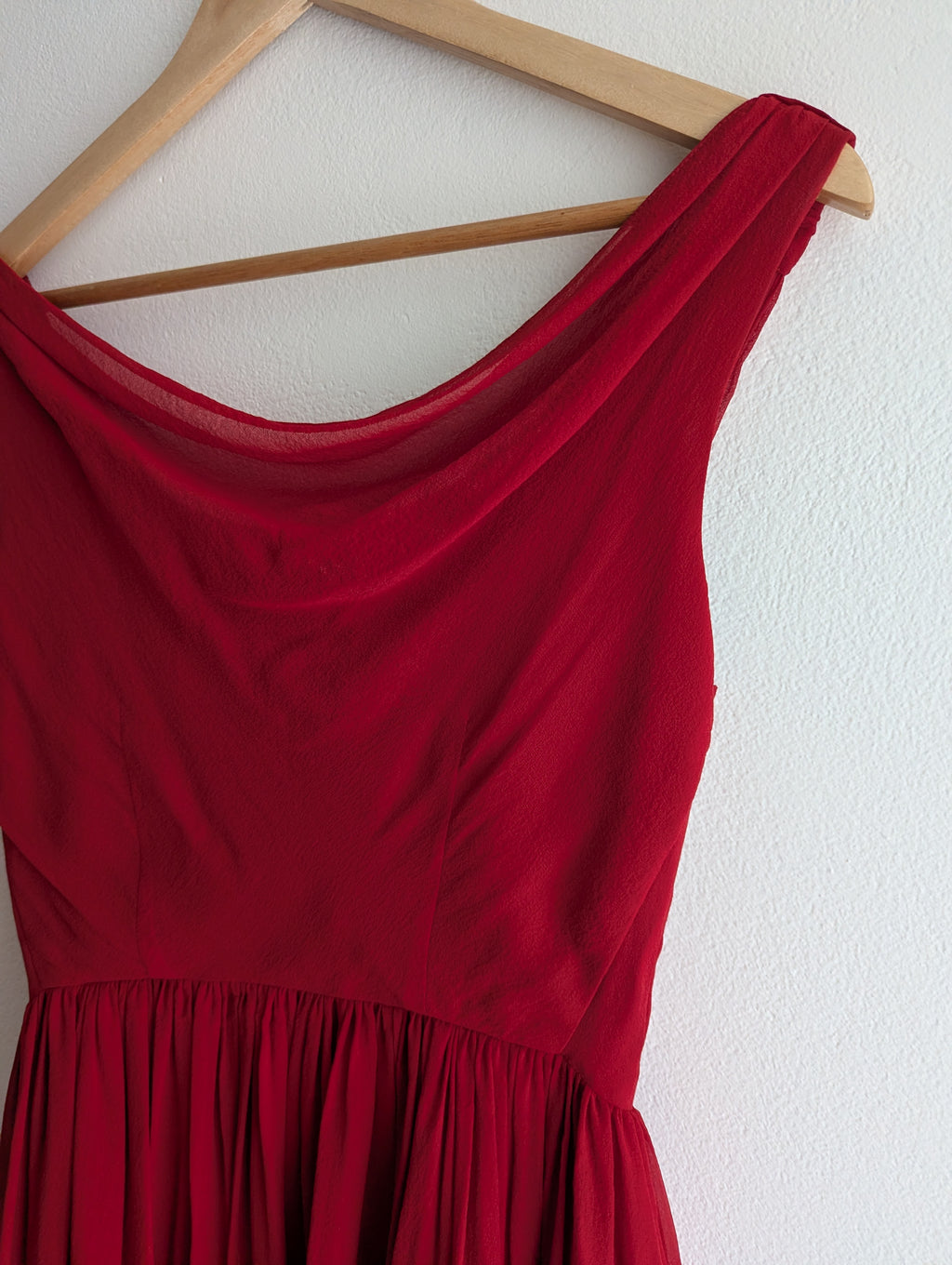 Moulinette Soeurs French Silk Red Tea Dress