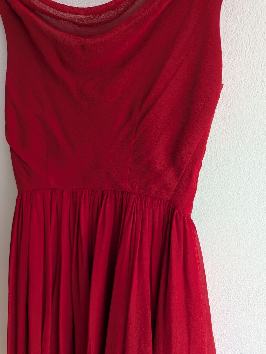 Moulinette Soeurs French Silk Red Tea Dress