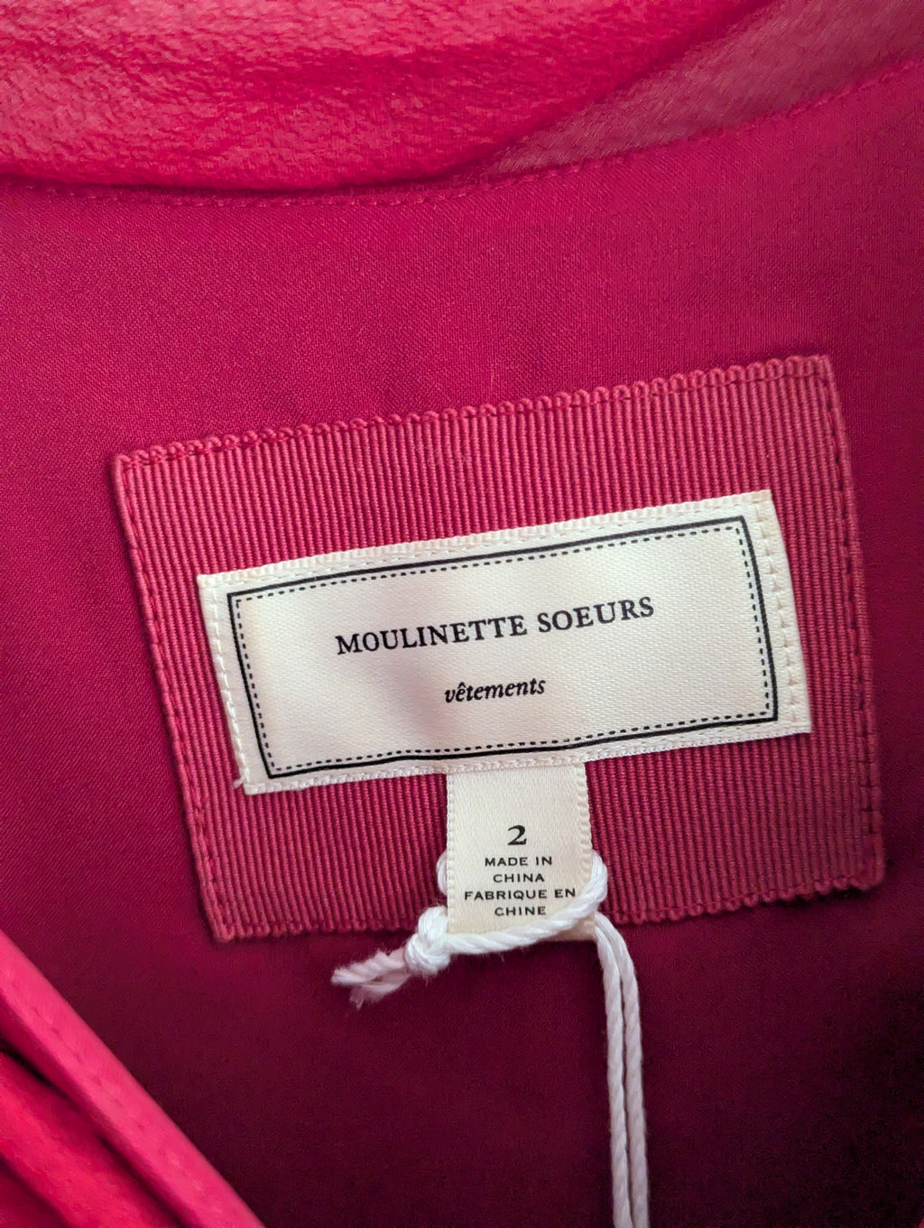 Moulinette Soeurs French Silk Red Tea Dress