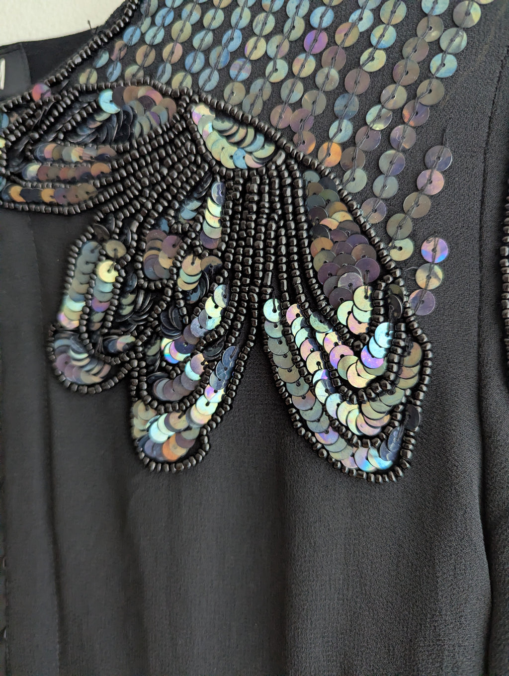 H&M Sequin Black Top