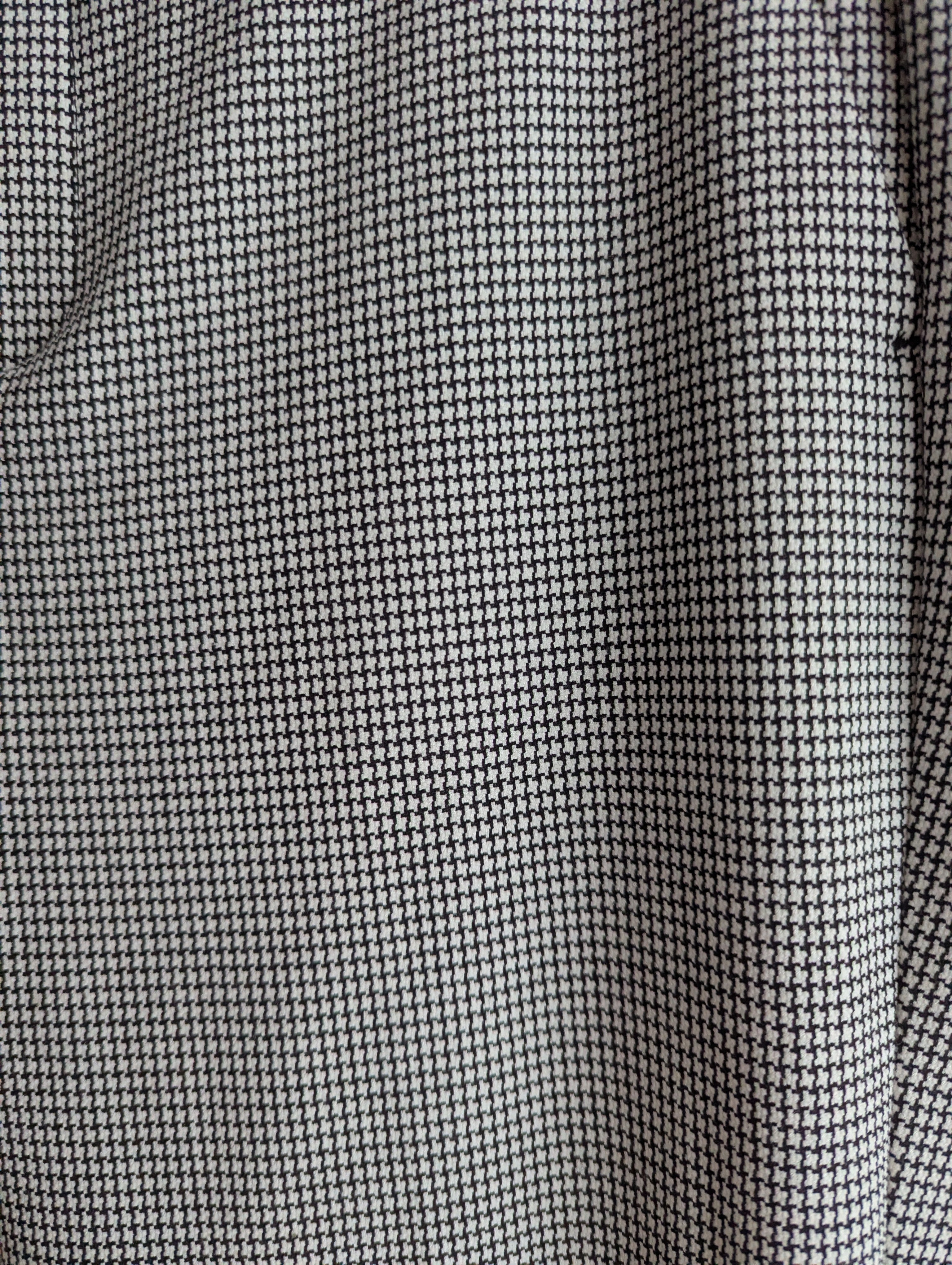 Zara Houndstooth Stretch Trousers
