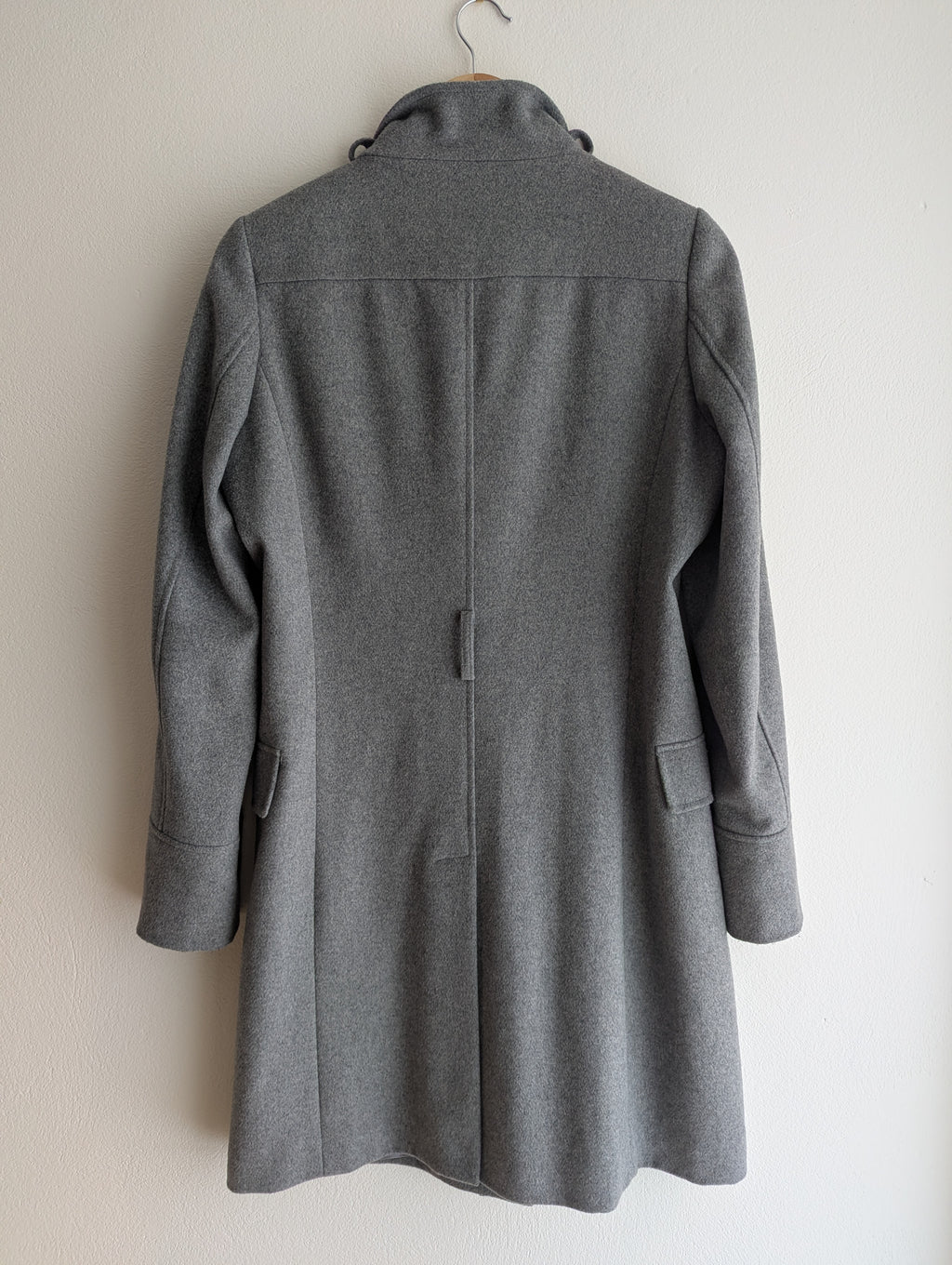 Oxford Wool Blend Grey Coat