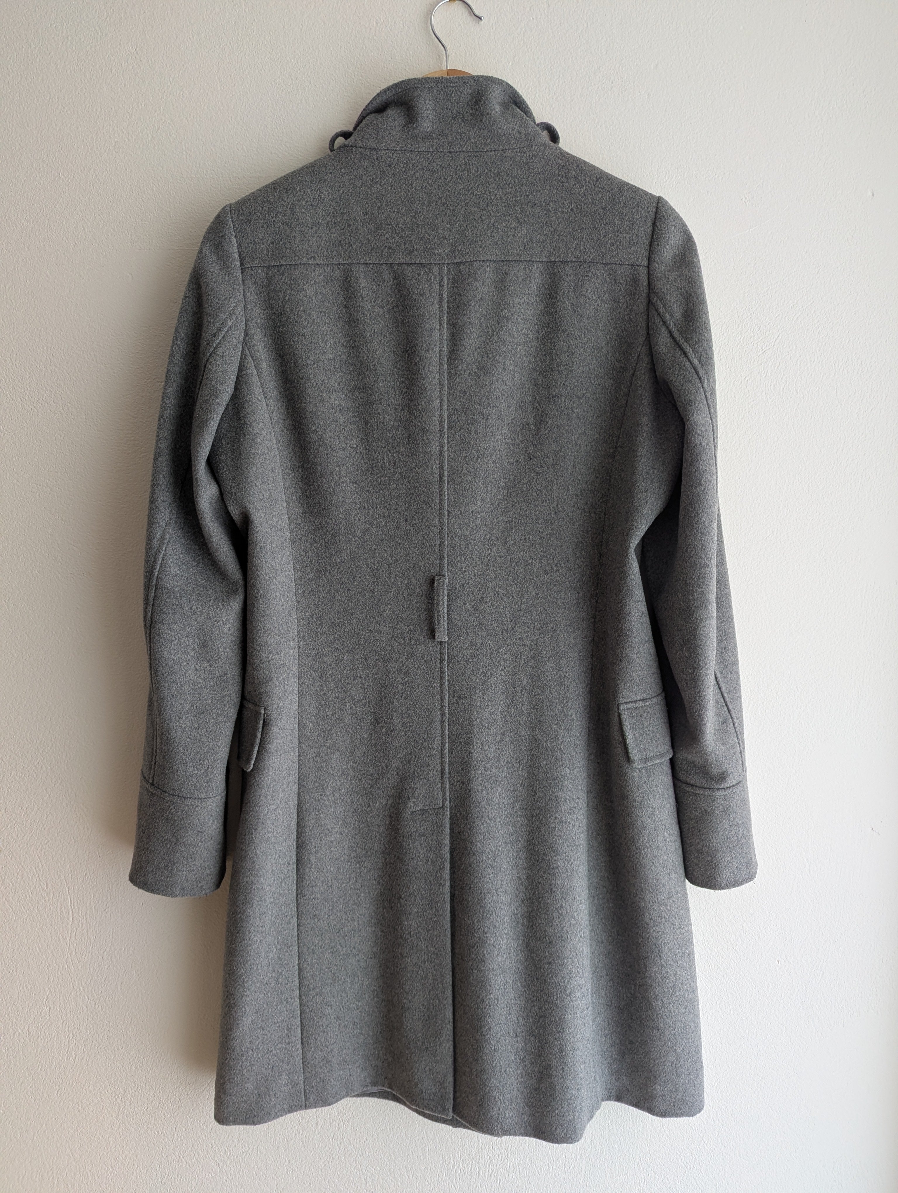 Oxford Wool Blend Grey Coat