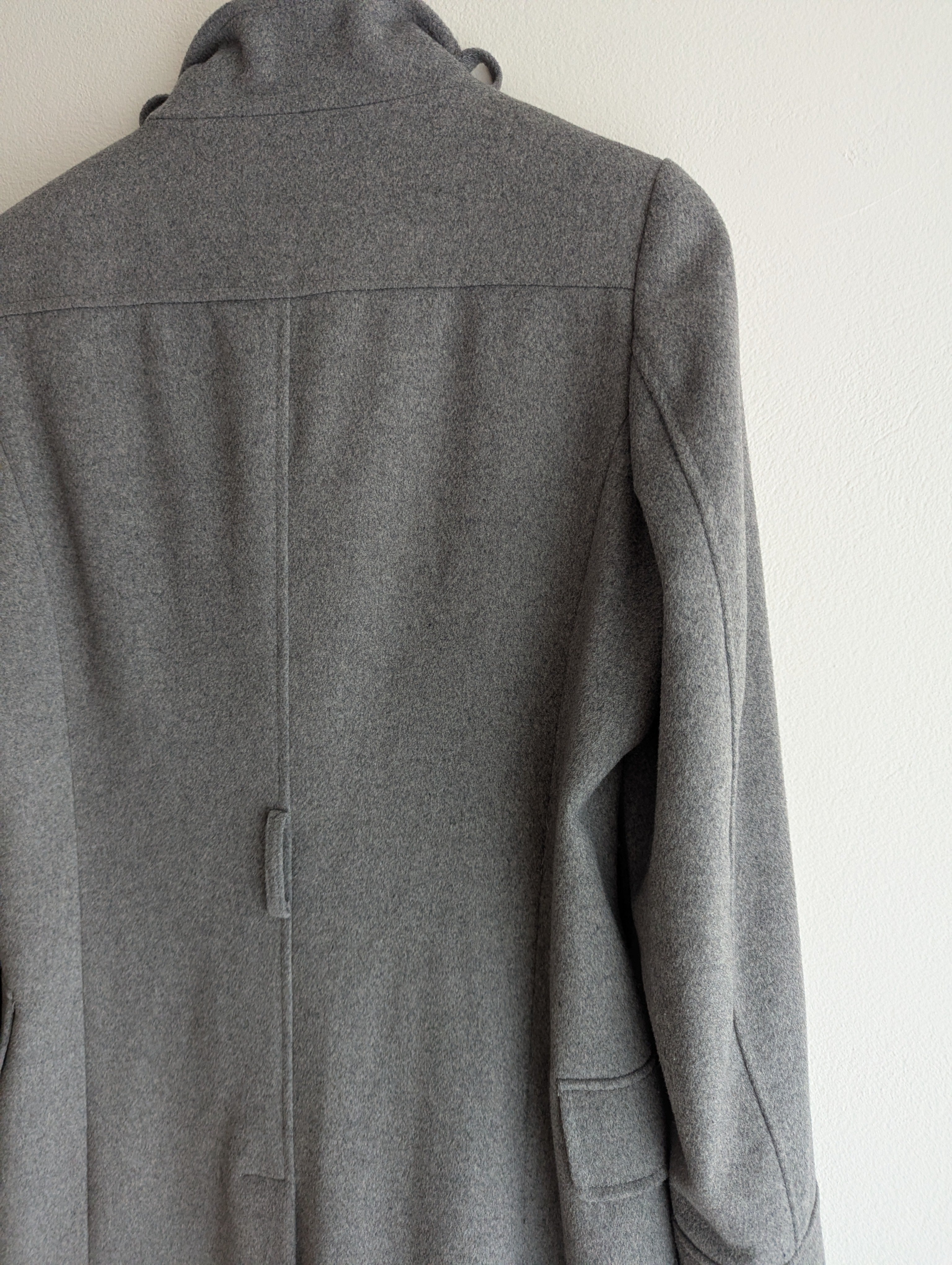 Oxford Wool Blend Grey Coat
