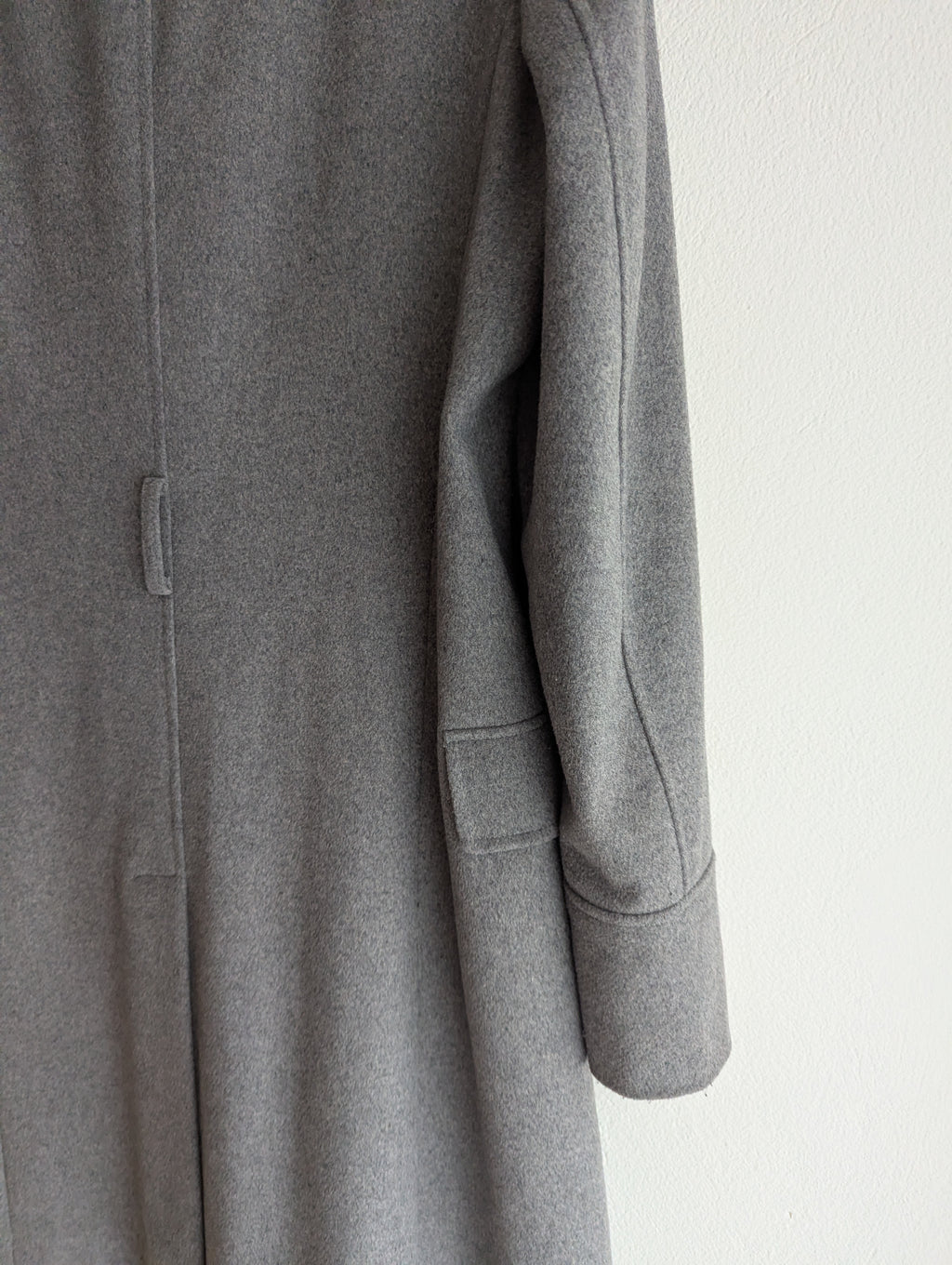 Oxford Wool Blend Grey Coat