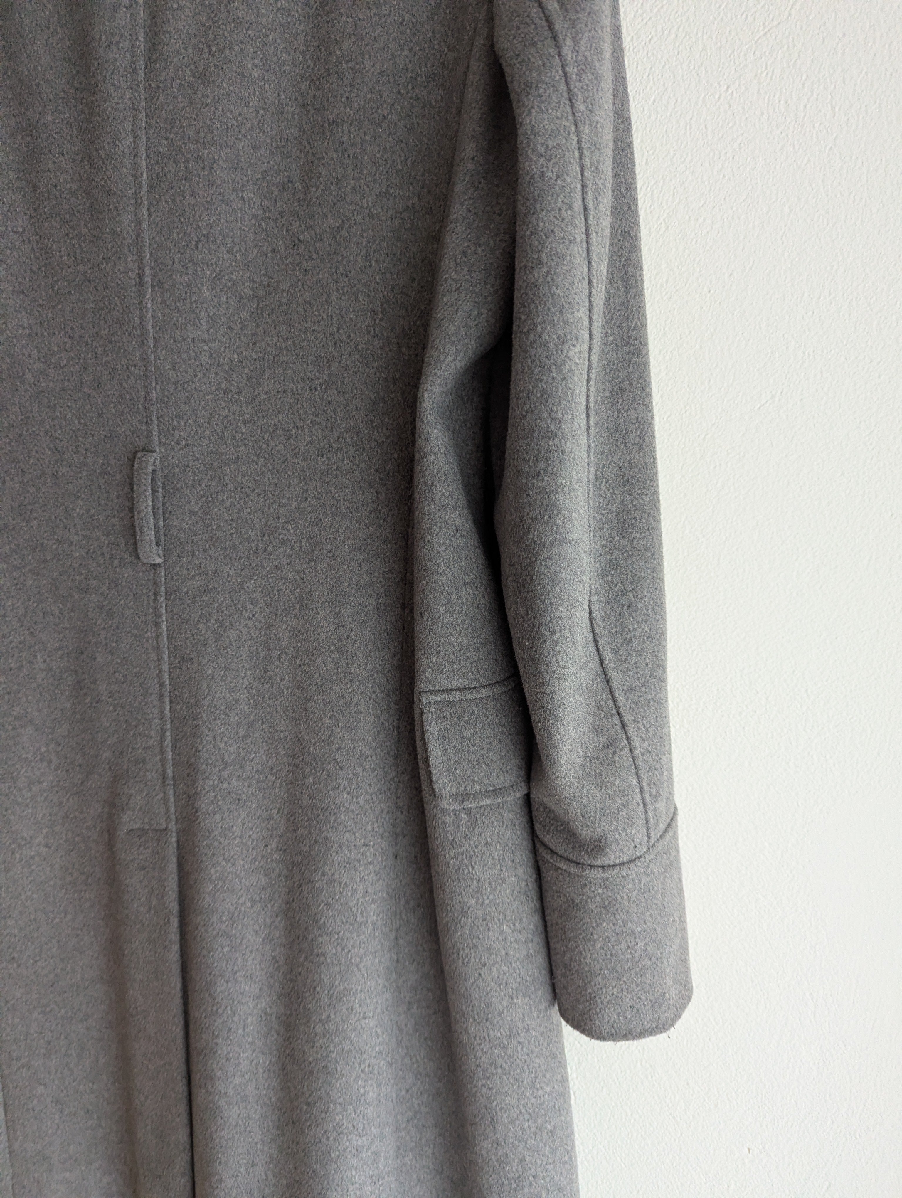 Oxford Wool Blend Grey Coat