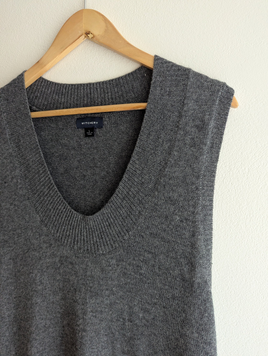 Witchery Wool-Blend Knit Vest Dress