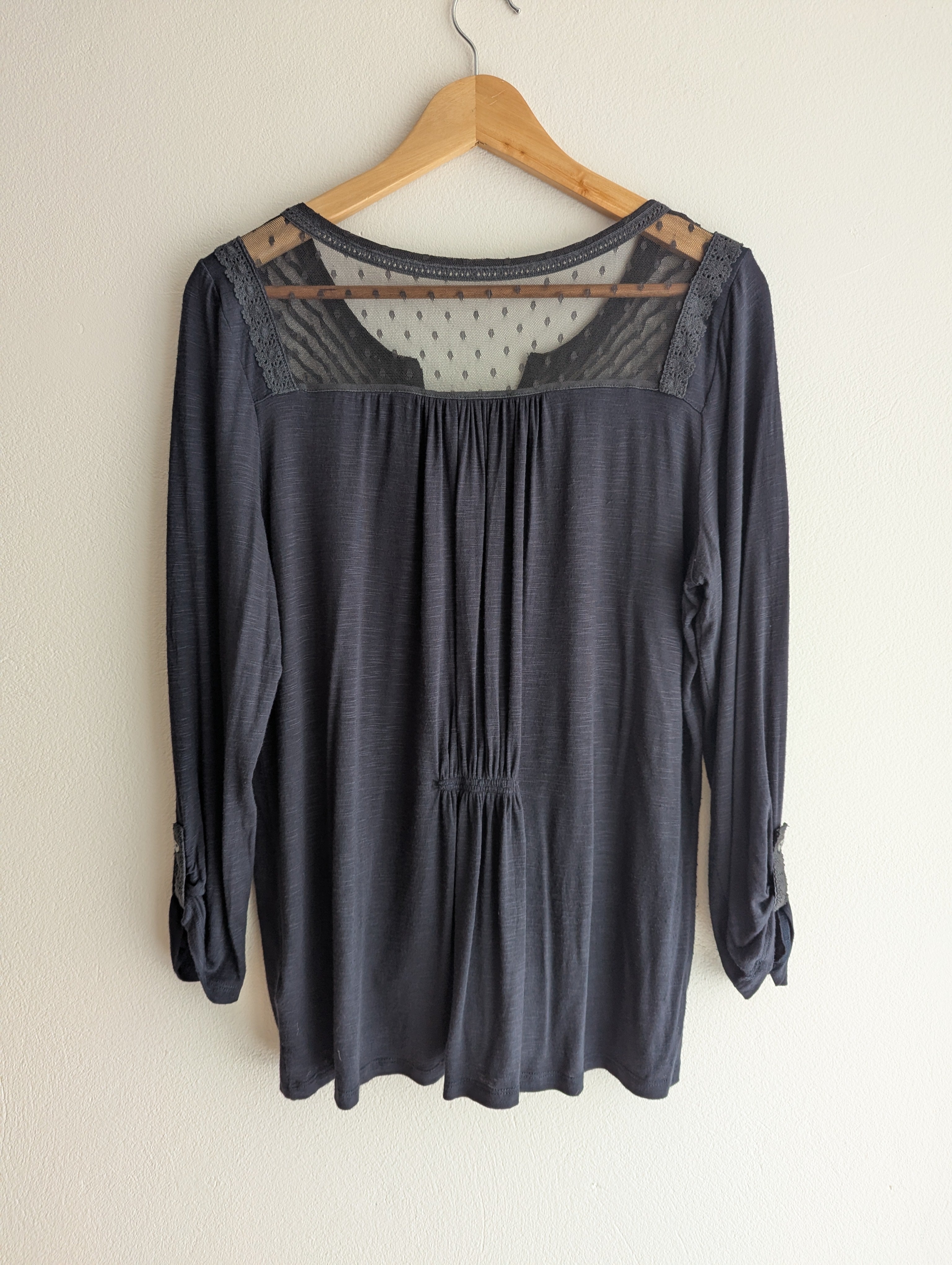 Anthropology Velvet Floral Top