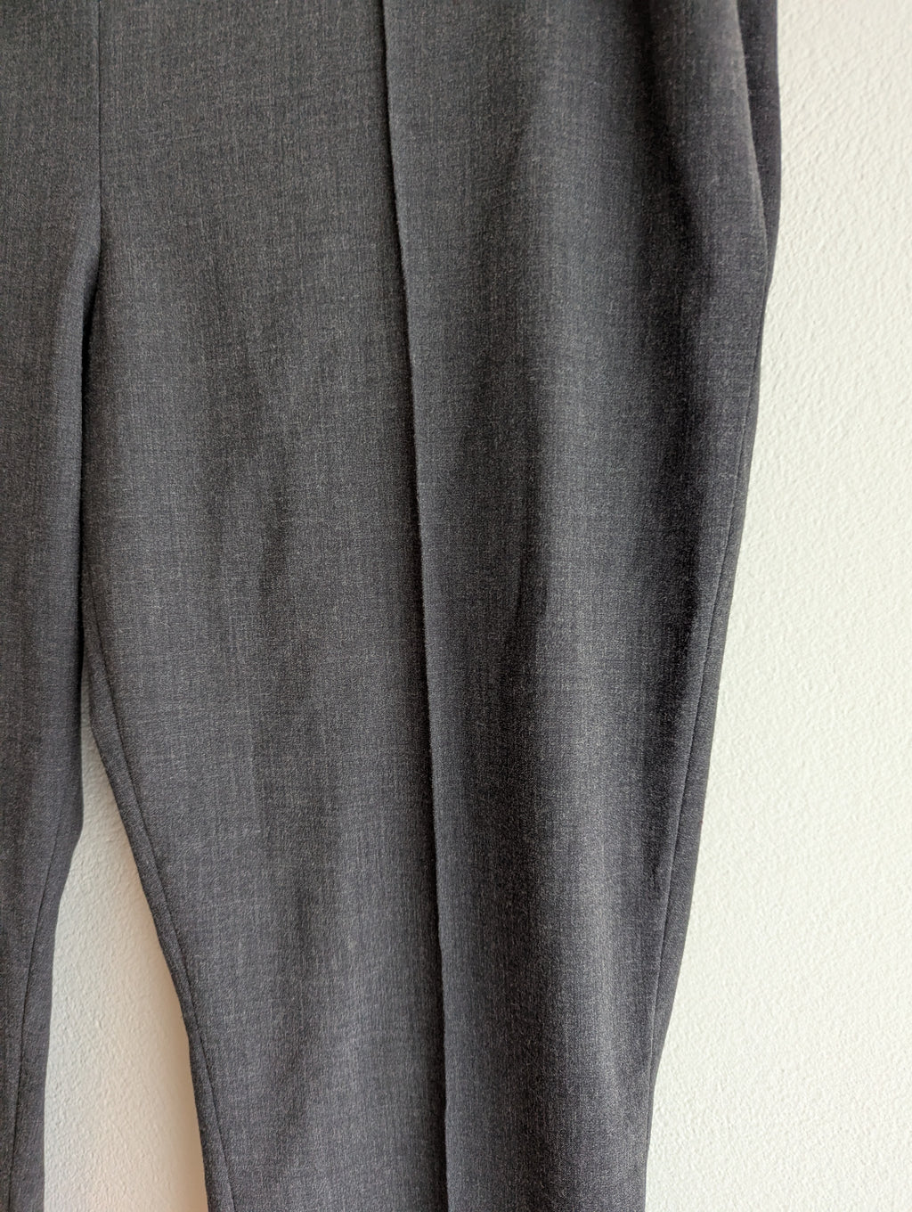 Laundry by Shelli Segal Pintuck Front Grey Trousers