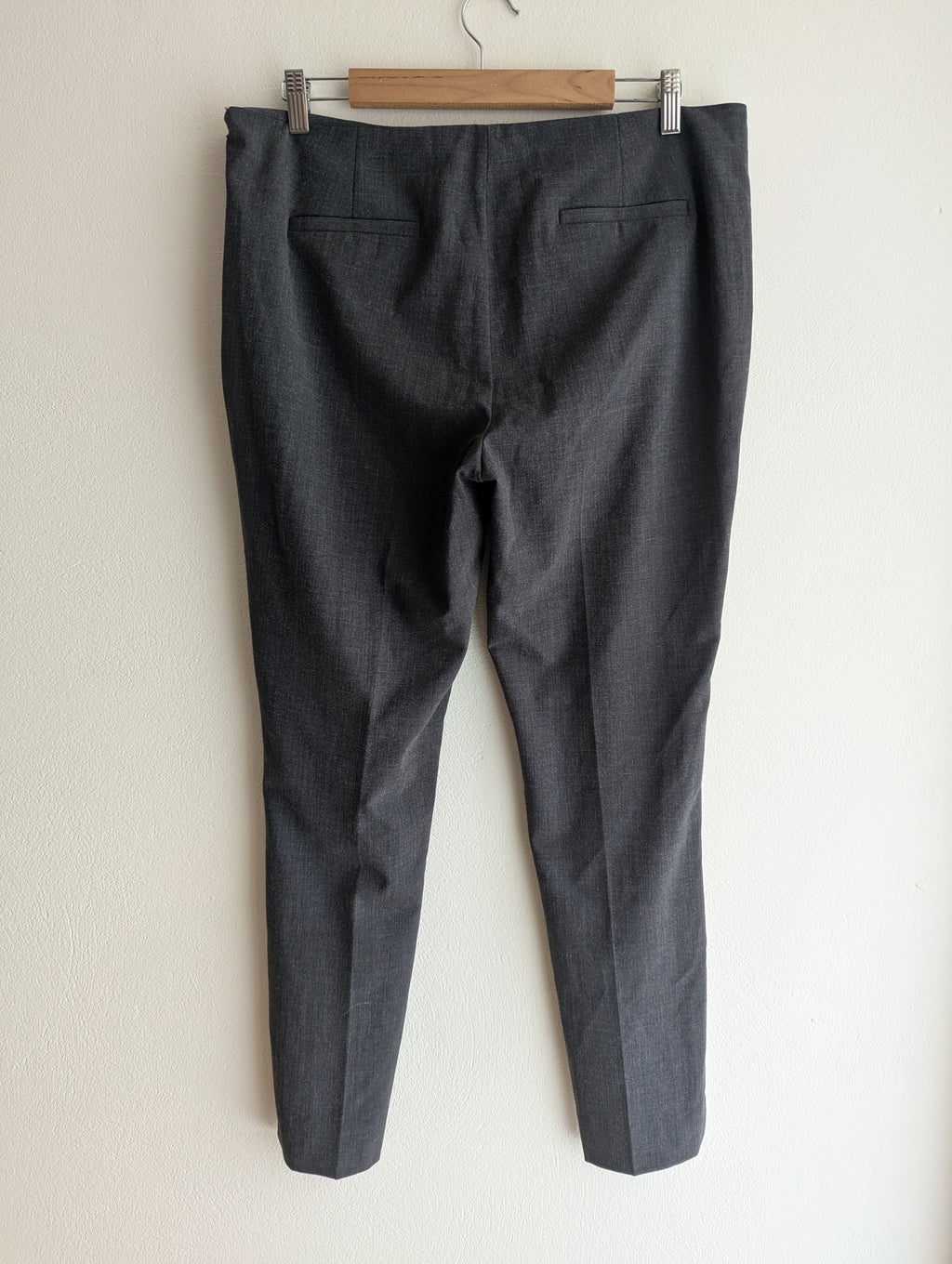 Laundry by Shelli Segal Pintuck Front Grey Trousers