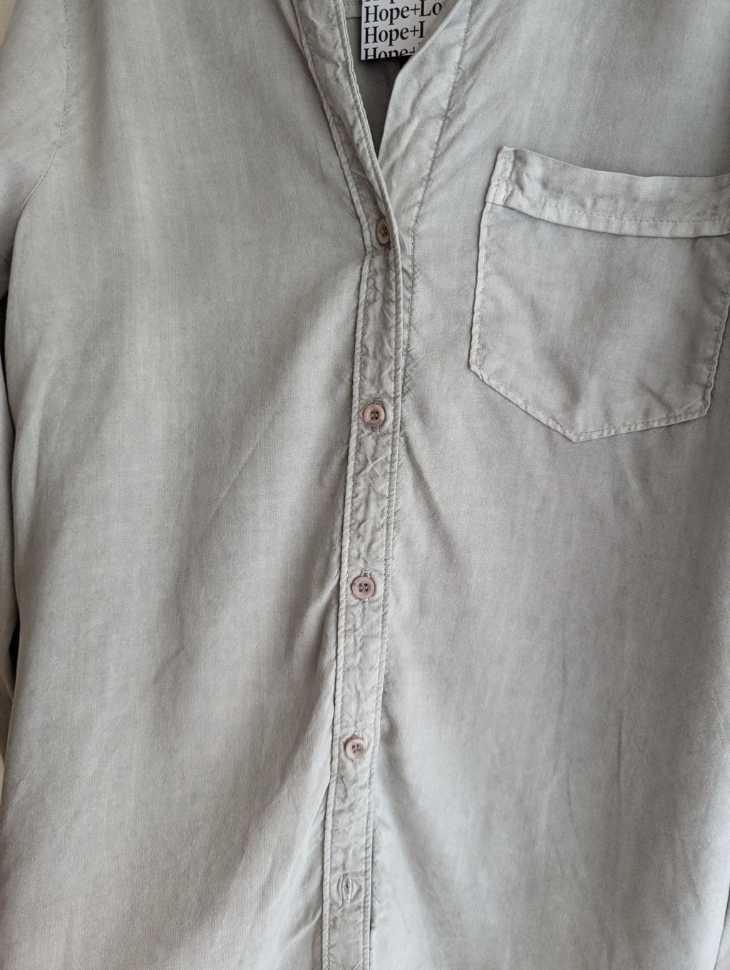 Bella Dahl Grey Button-Down Shirt