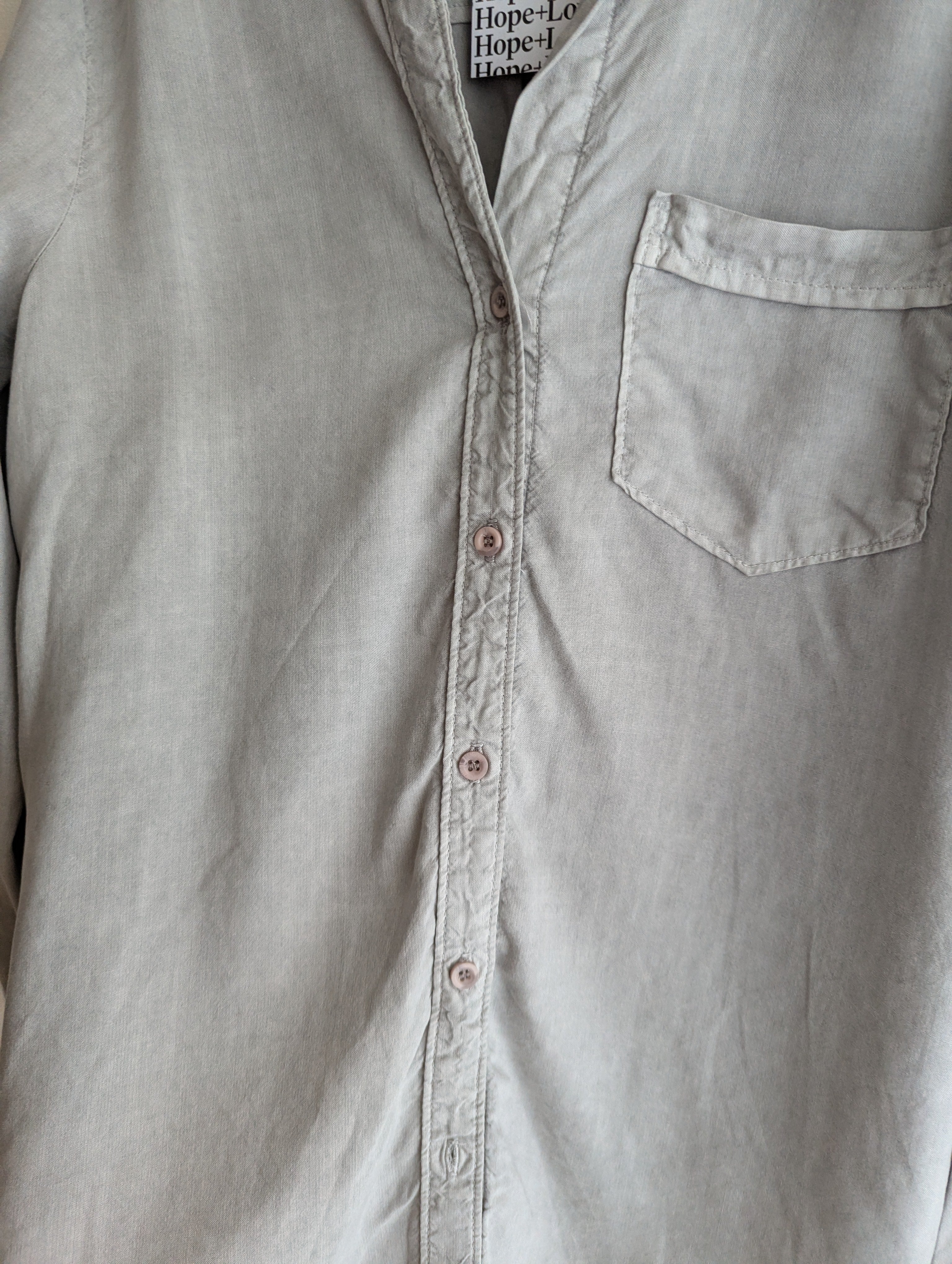 Bella Dahl Grey Button-Down Shirt