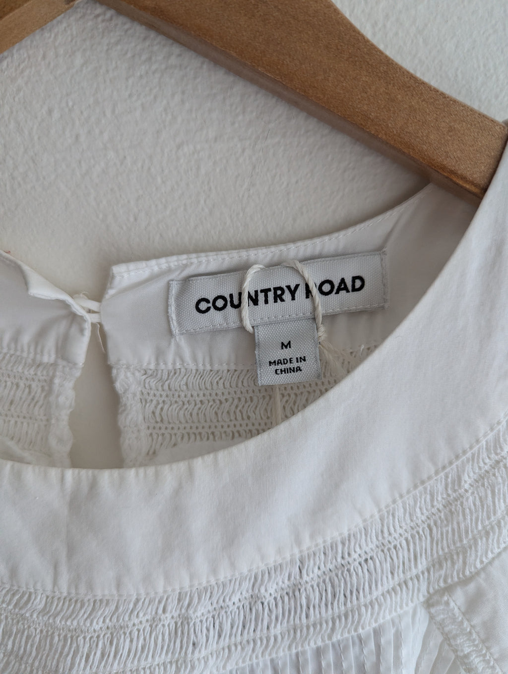 Country Road Pintuck Cotton Blouse