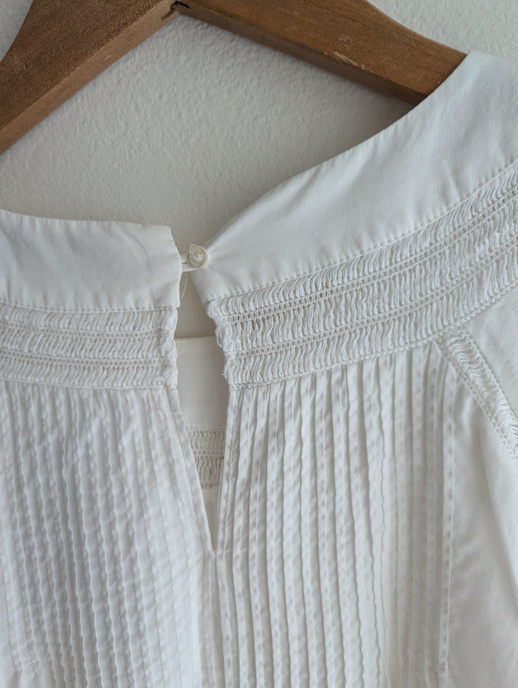 Country Road Pintuck Cotton Blouse