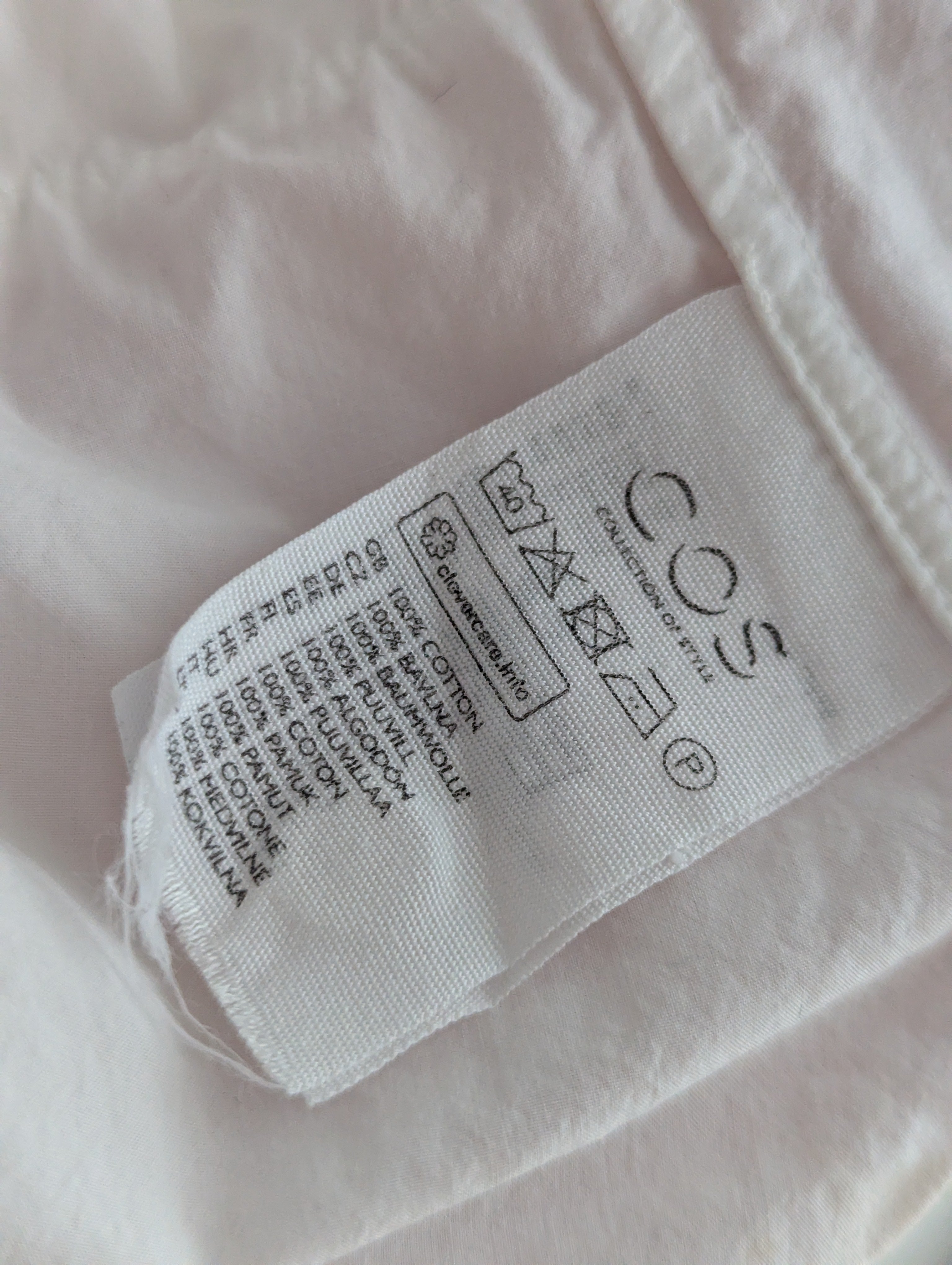 COS White Button Down Shirt