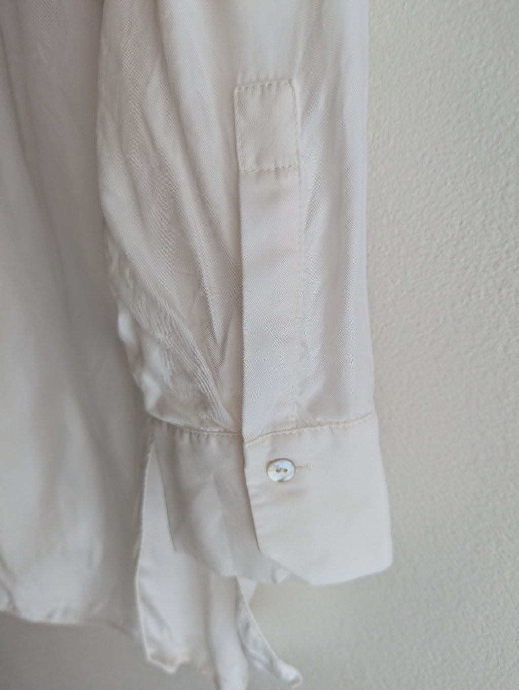 Massimo Dutti White Button-Down Shirt Dress