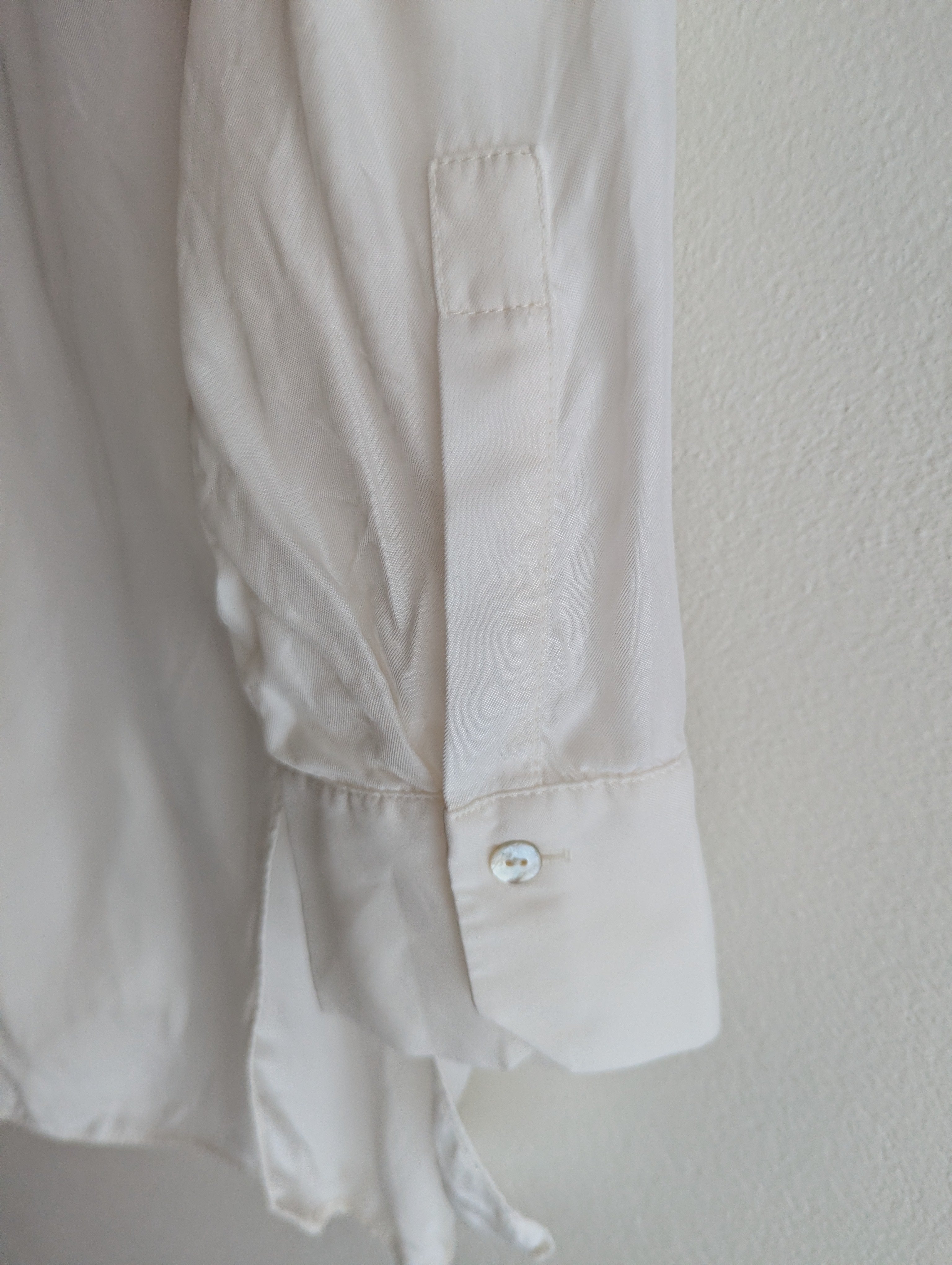 Massimo Dutti White Button-Down Shirt Dress