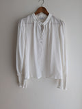 Atmos&Here White Button-Down Blouse