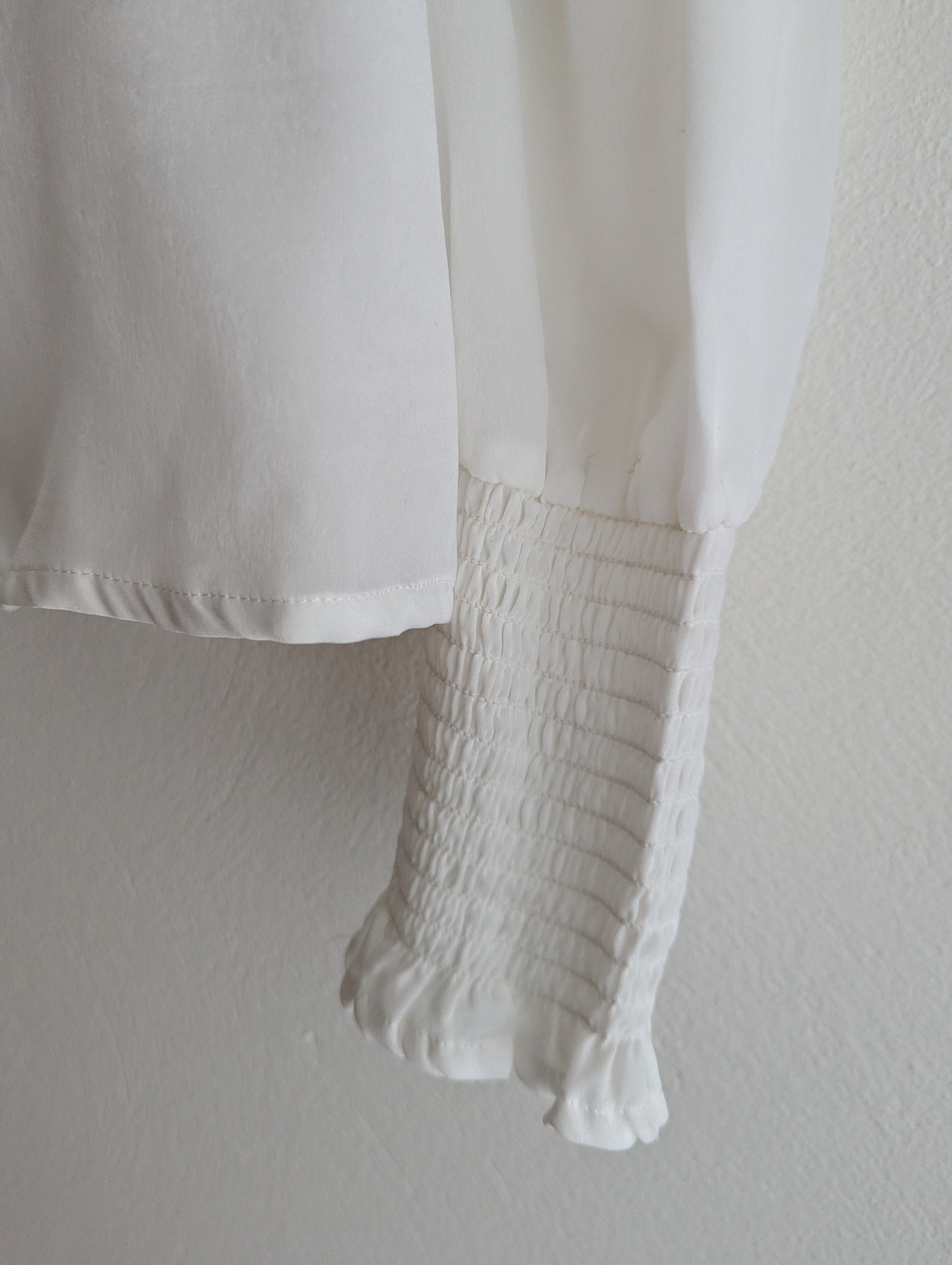 Atmos&Here White Button-Down Blouse