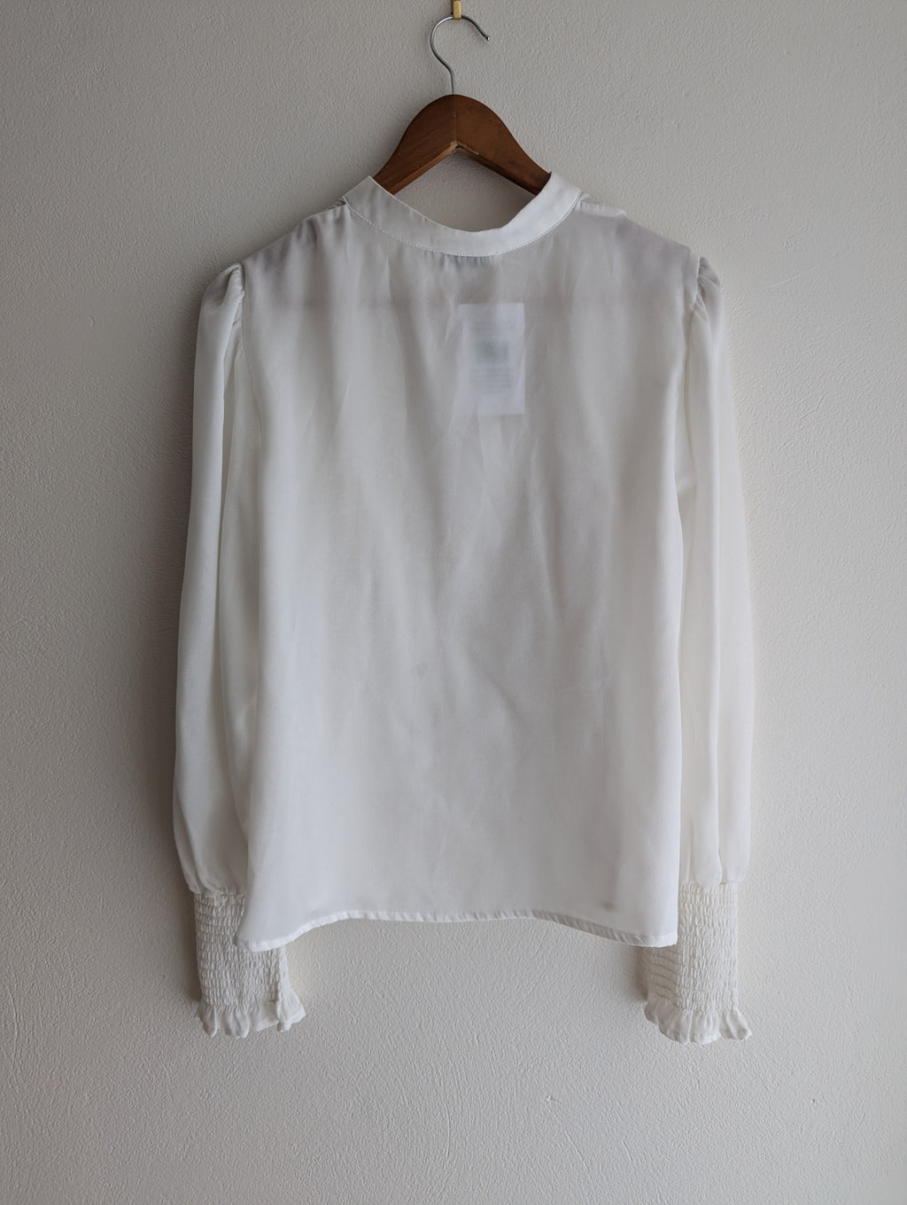 Atmos&Here White Button-Down Blouse