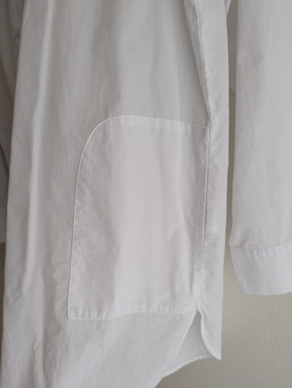 Luukaa White Button-Down Shirt Dress